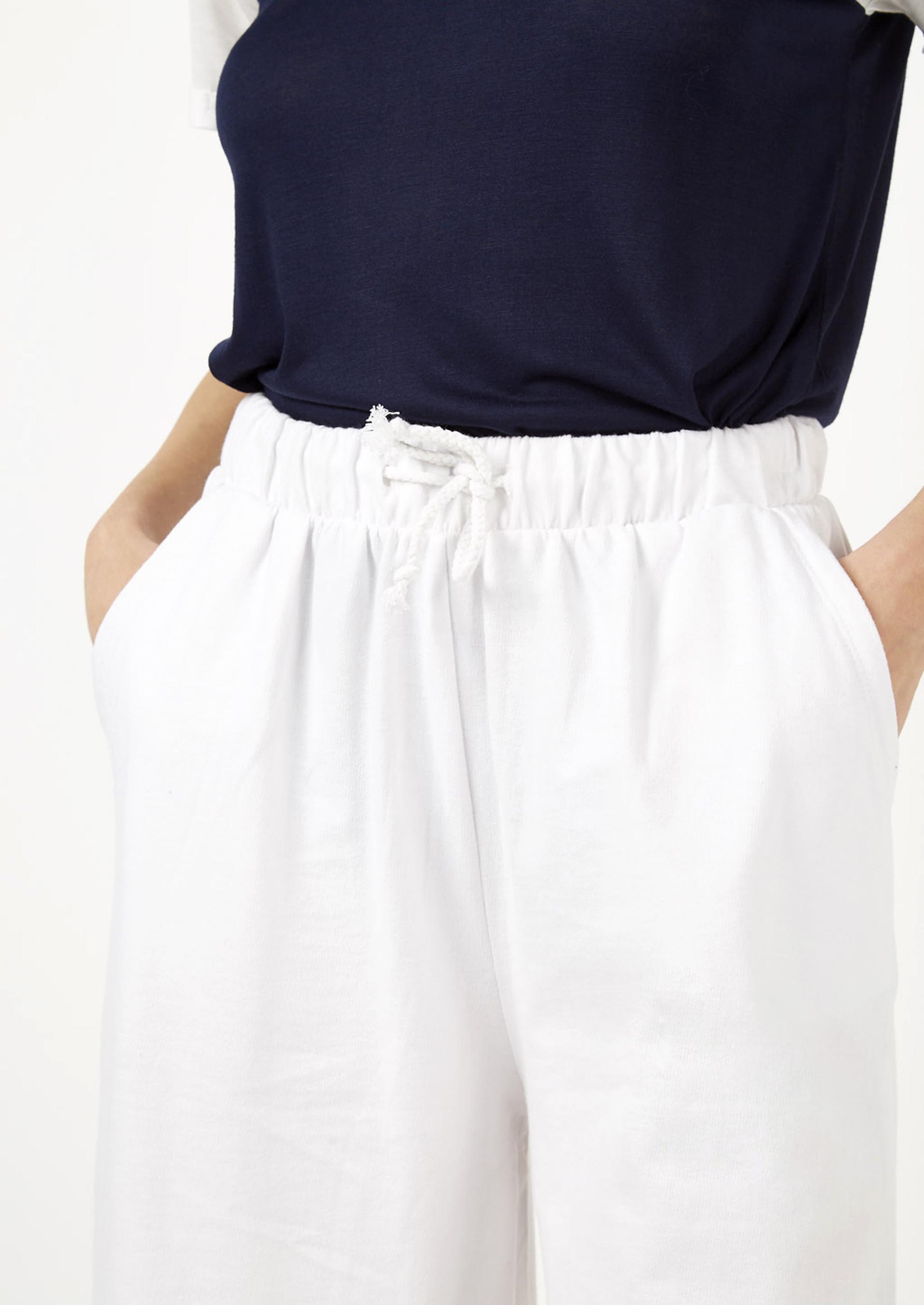 Pantaloni culotte, WHITE