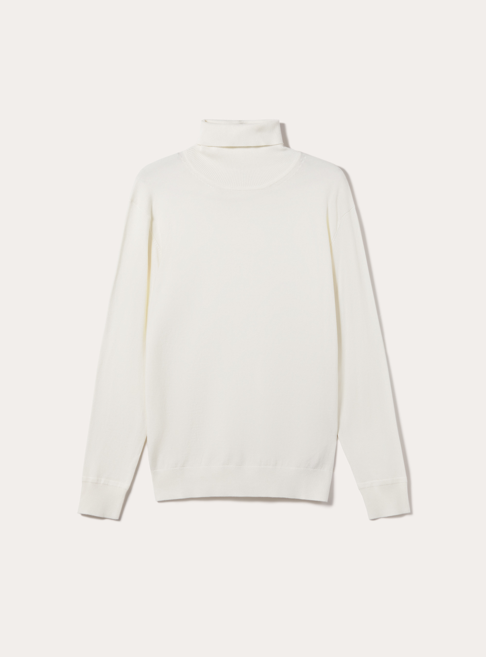 Pullover collo alto in viscosa, WH2 WHITE