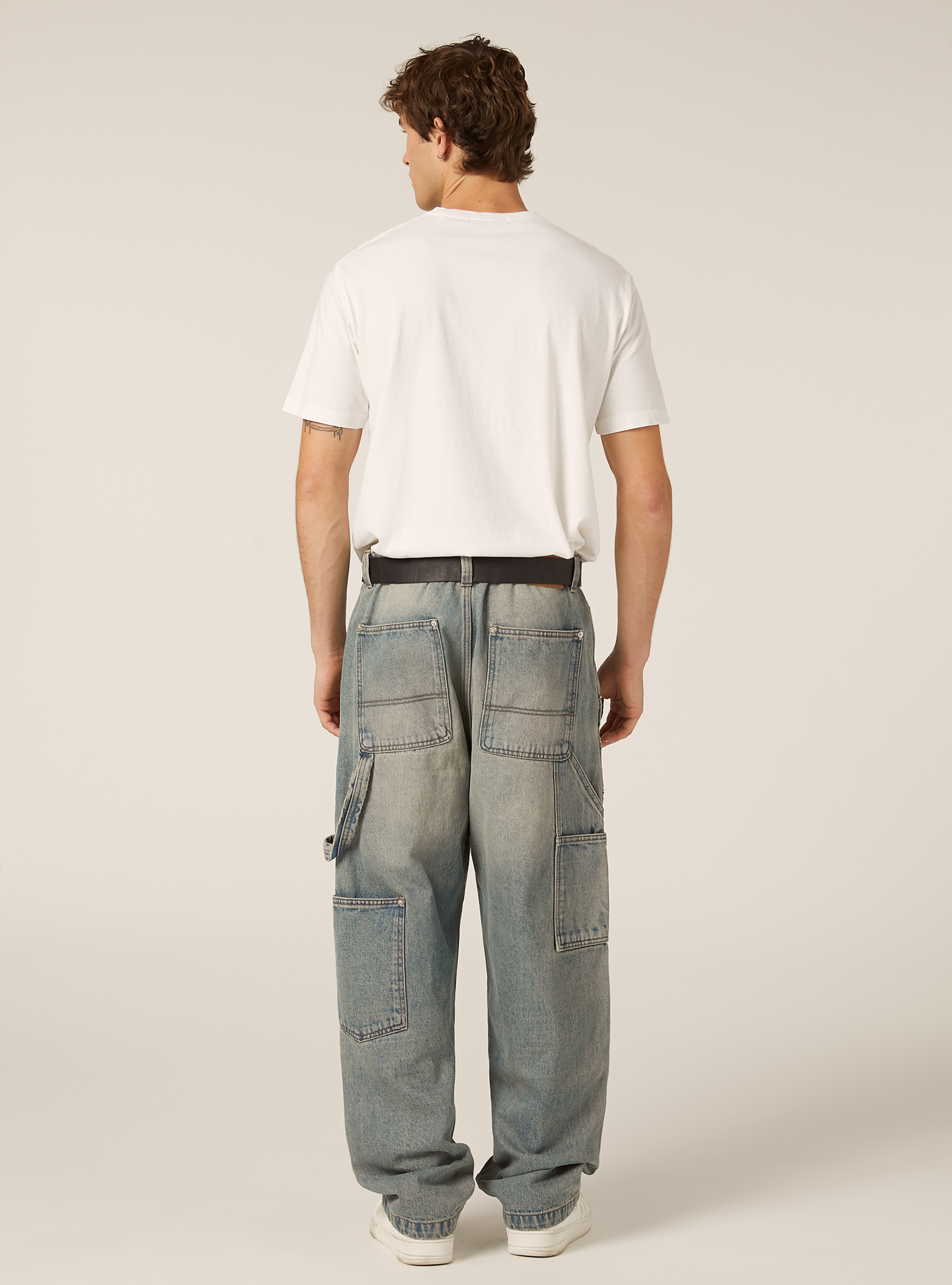 Carpenter cargo jeans, D004 MEDIUM LIGHT BLUE