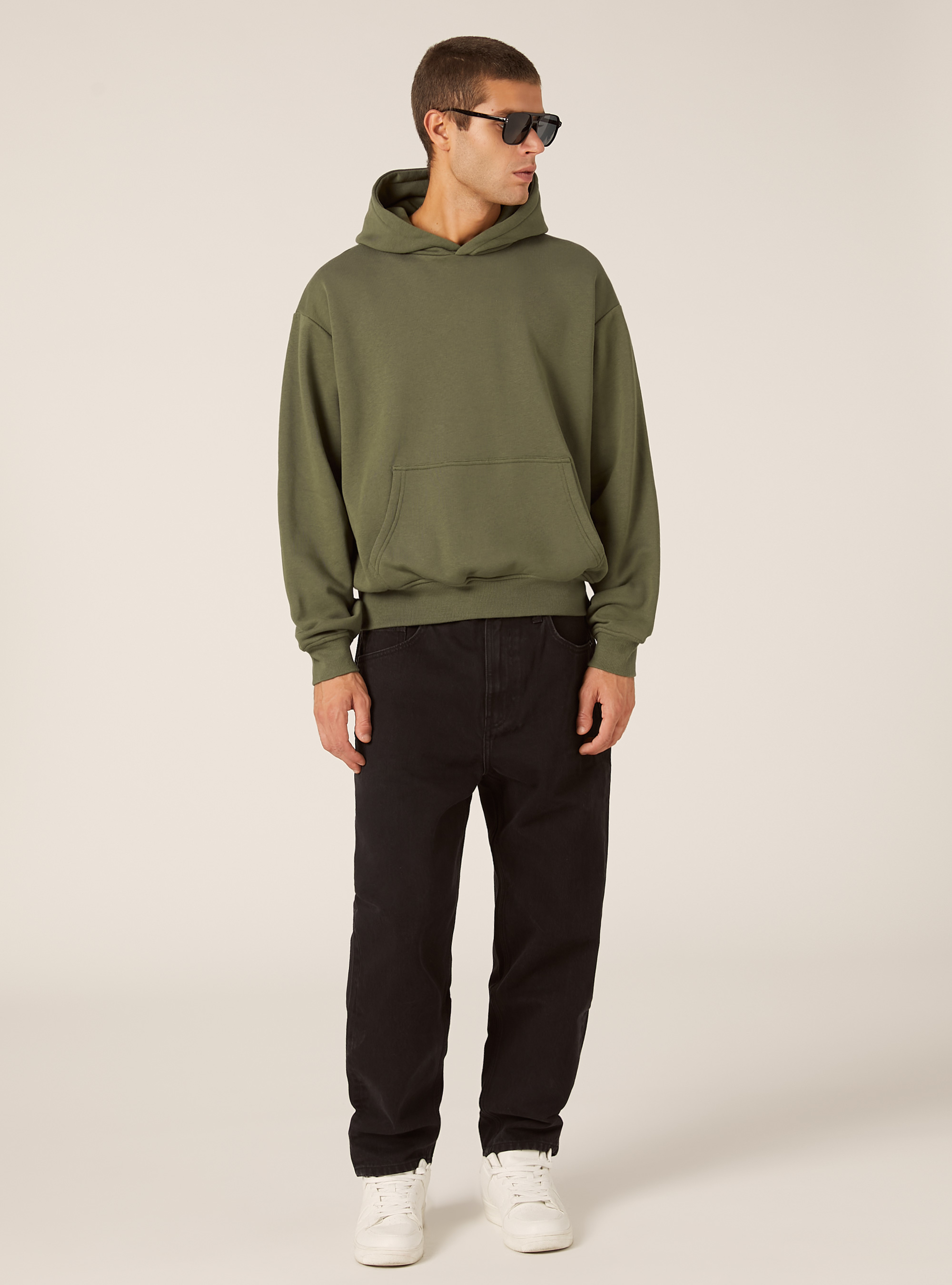 Boxy fit hoodie, KY2 KAKY MEDIUM