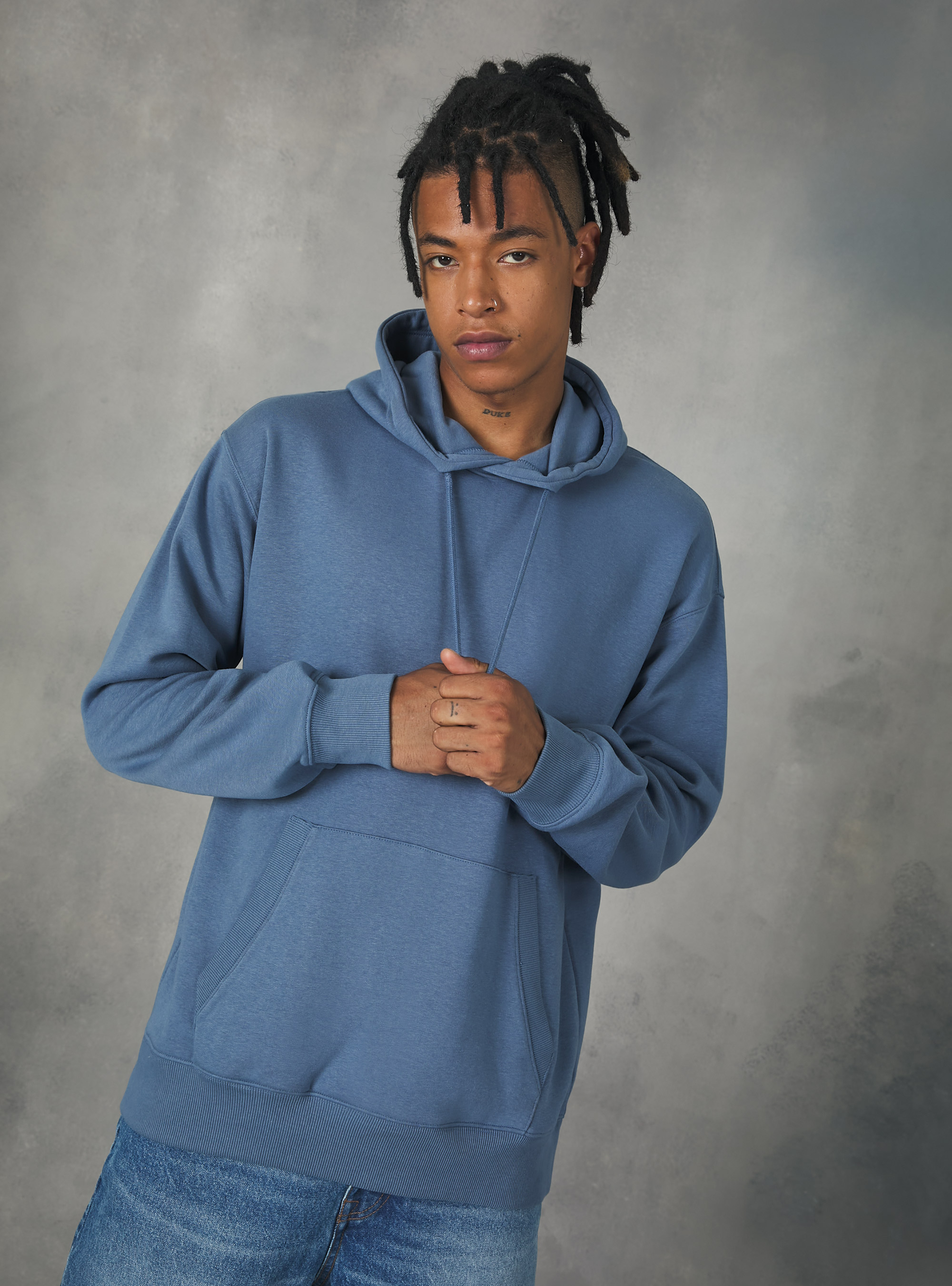 Sudadera con capucha y bolsillo, BL3 BLUE LIGHT