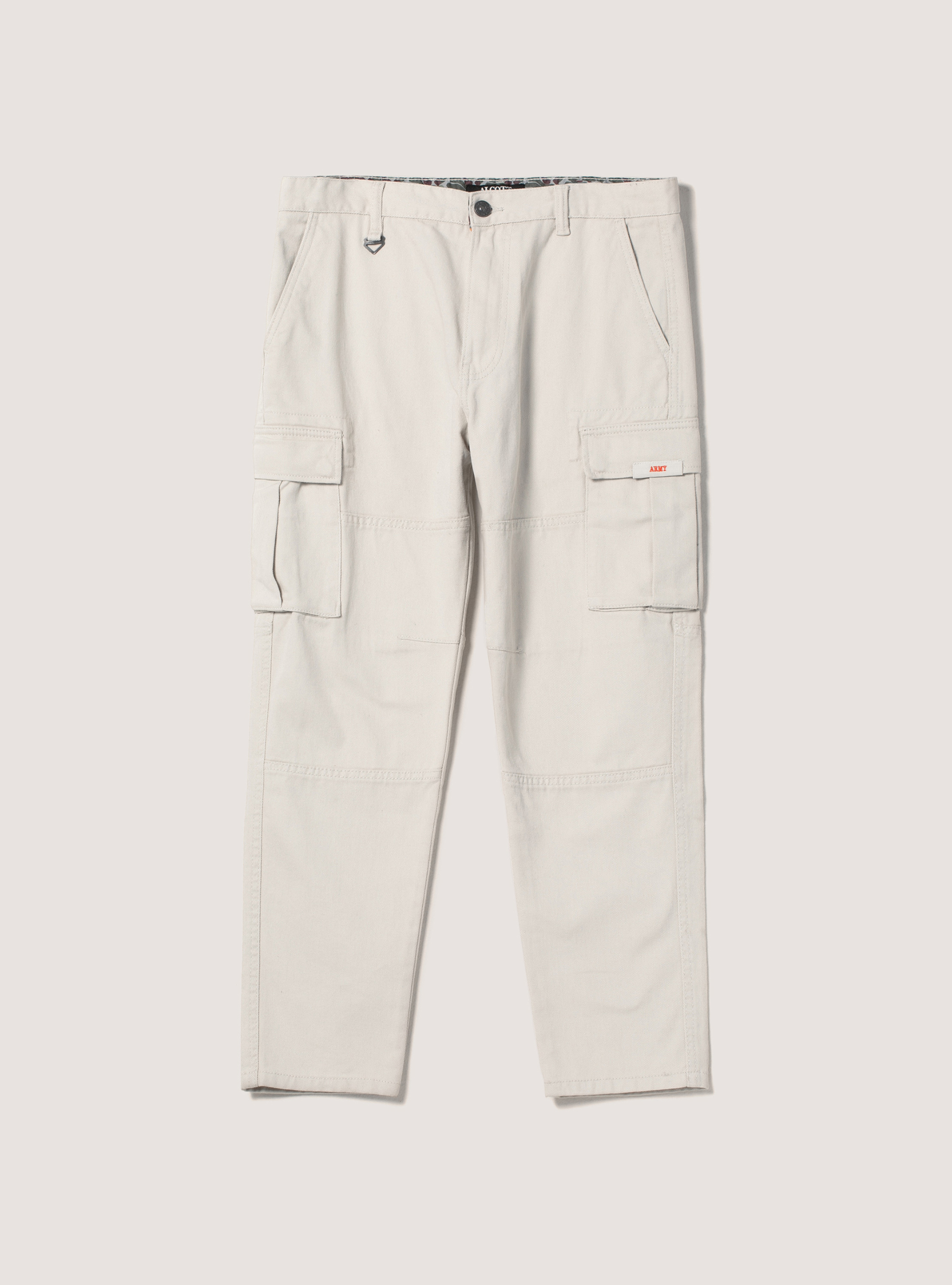 Army twill cargo trousers, WH1 OFF WHITE