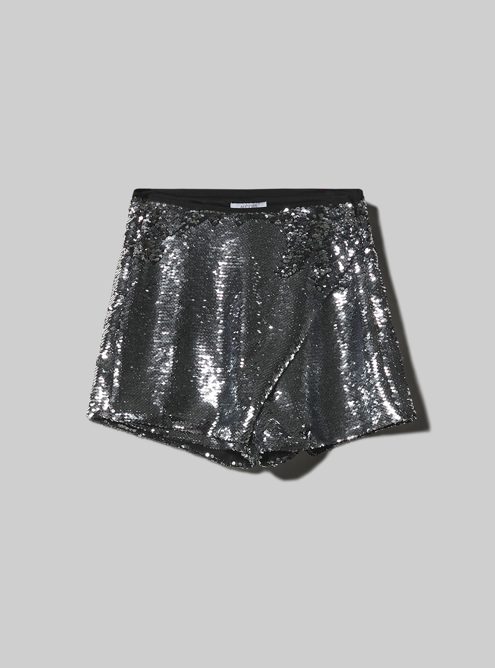 Mini skort with sequins, SV2 SILVER MEDIUM