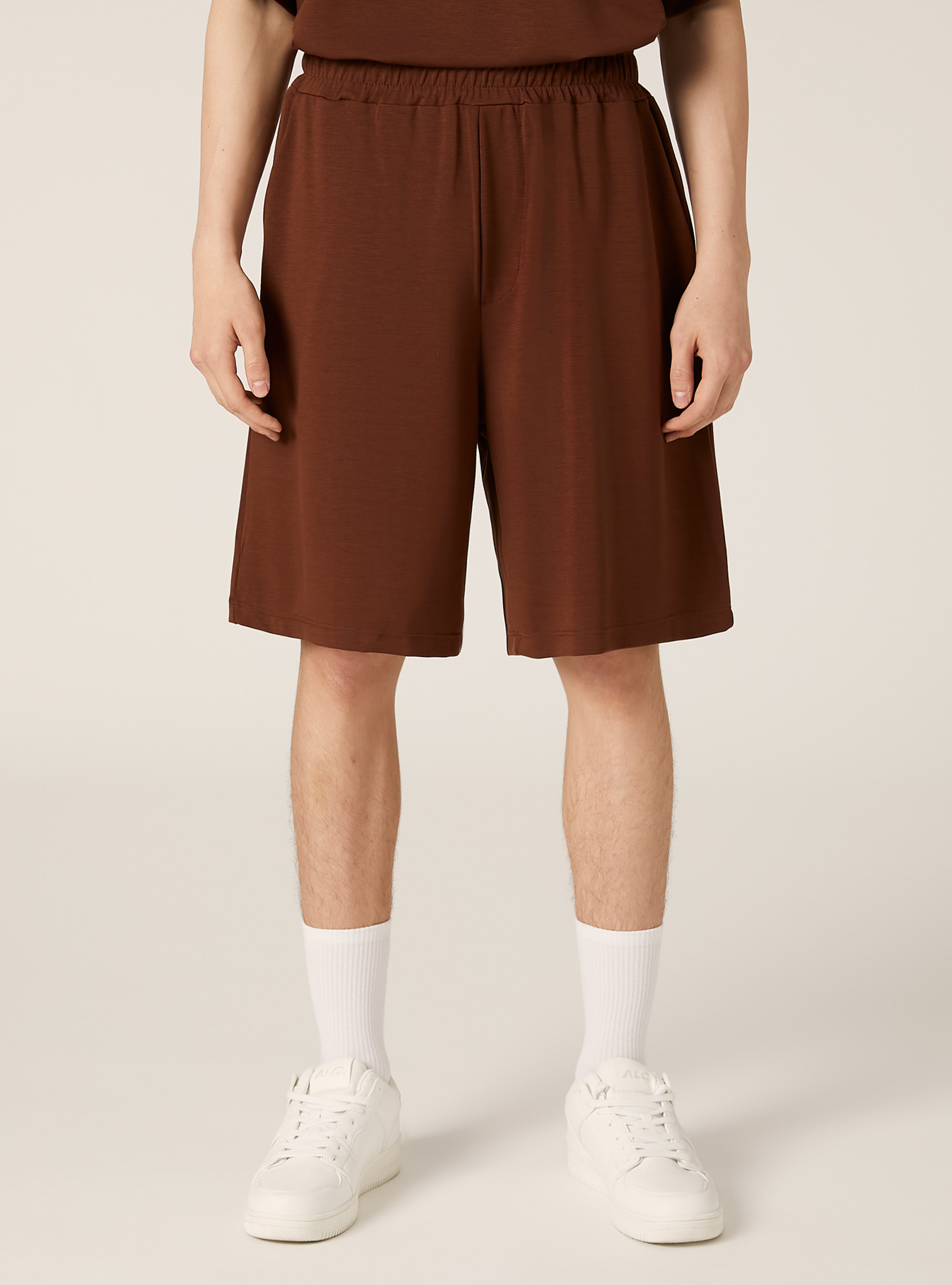Bermudashorts in lockerer Passform, BR2 BROWN MEDIUM