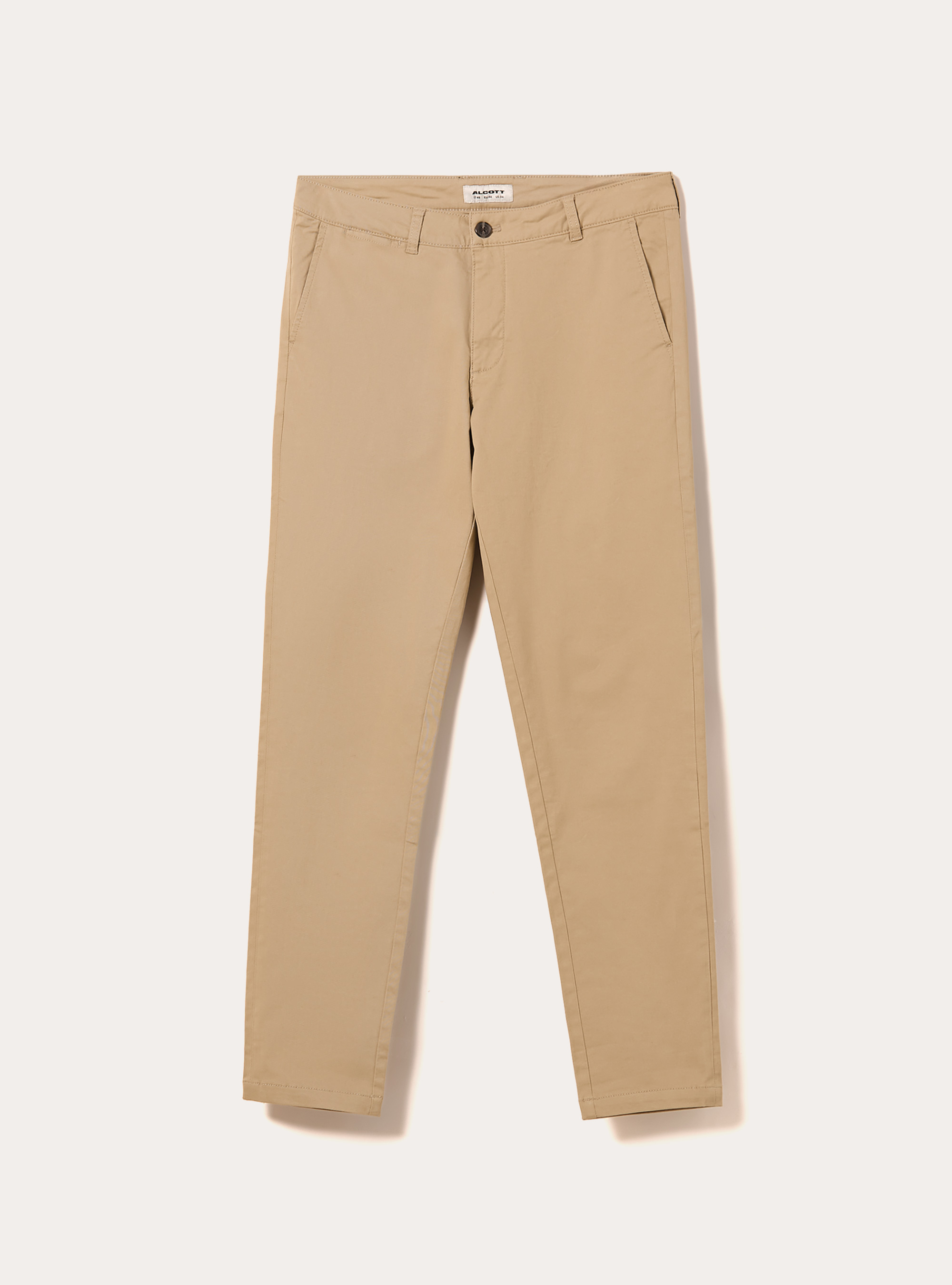 Skinny Fit Chino-Hose aus Stretch-Twill, TB2 TOBACCO MEDIUM