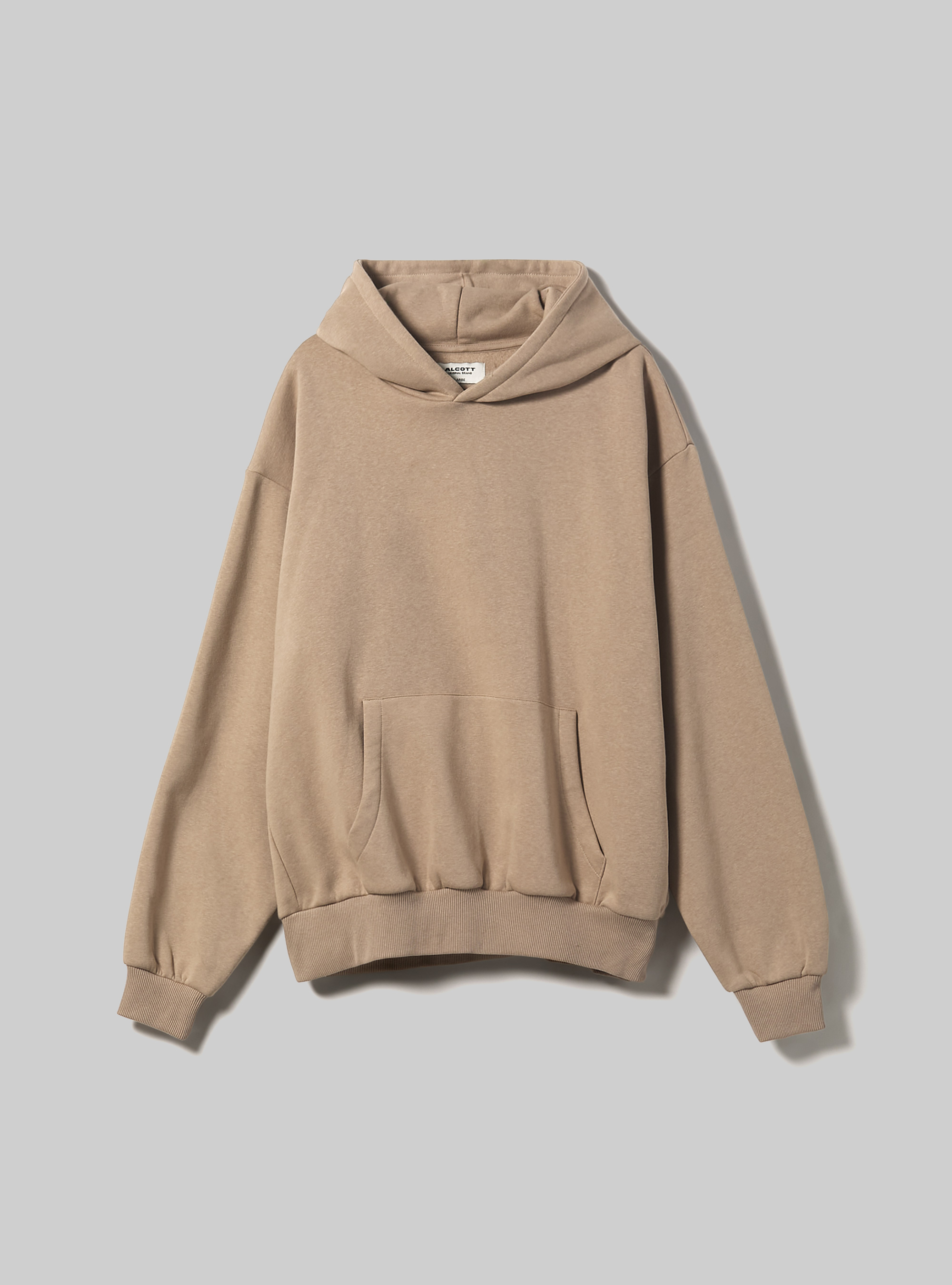 Sudadera con capucha Boxy Fit, BG1 BEIGE DARK