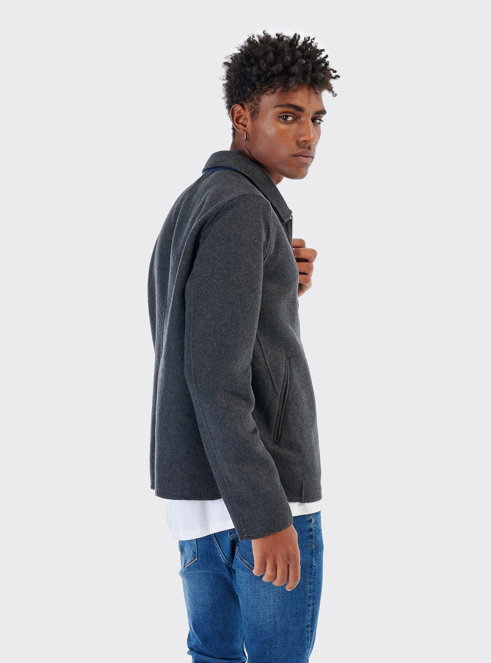 Blouson sans doublure, C115 GREY