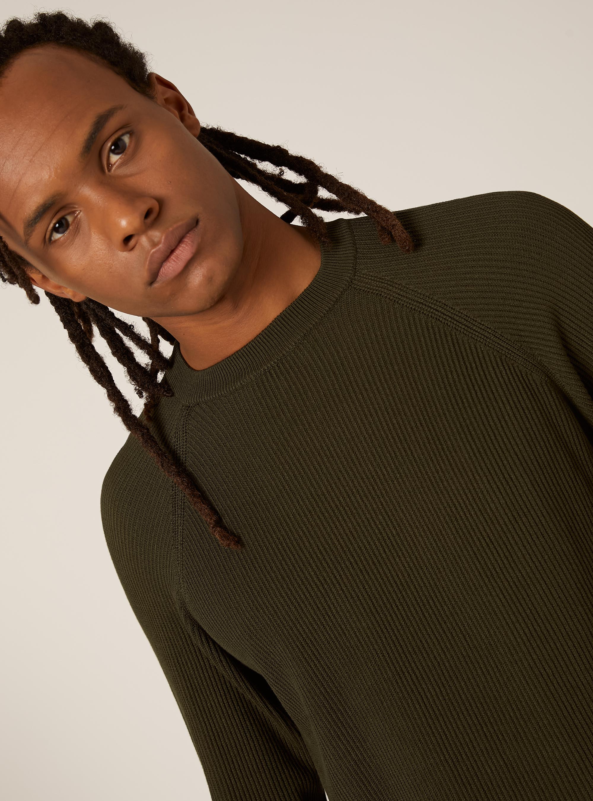 Jersey ligero de canalé, KY1 KAKY DARK