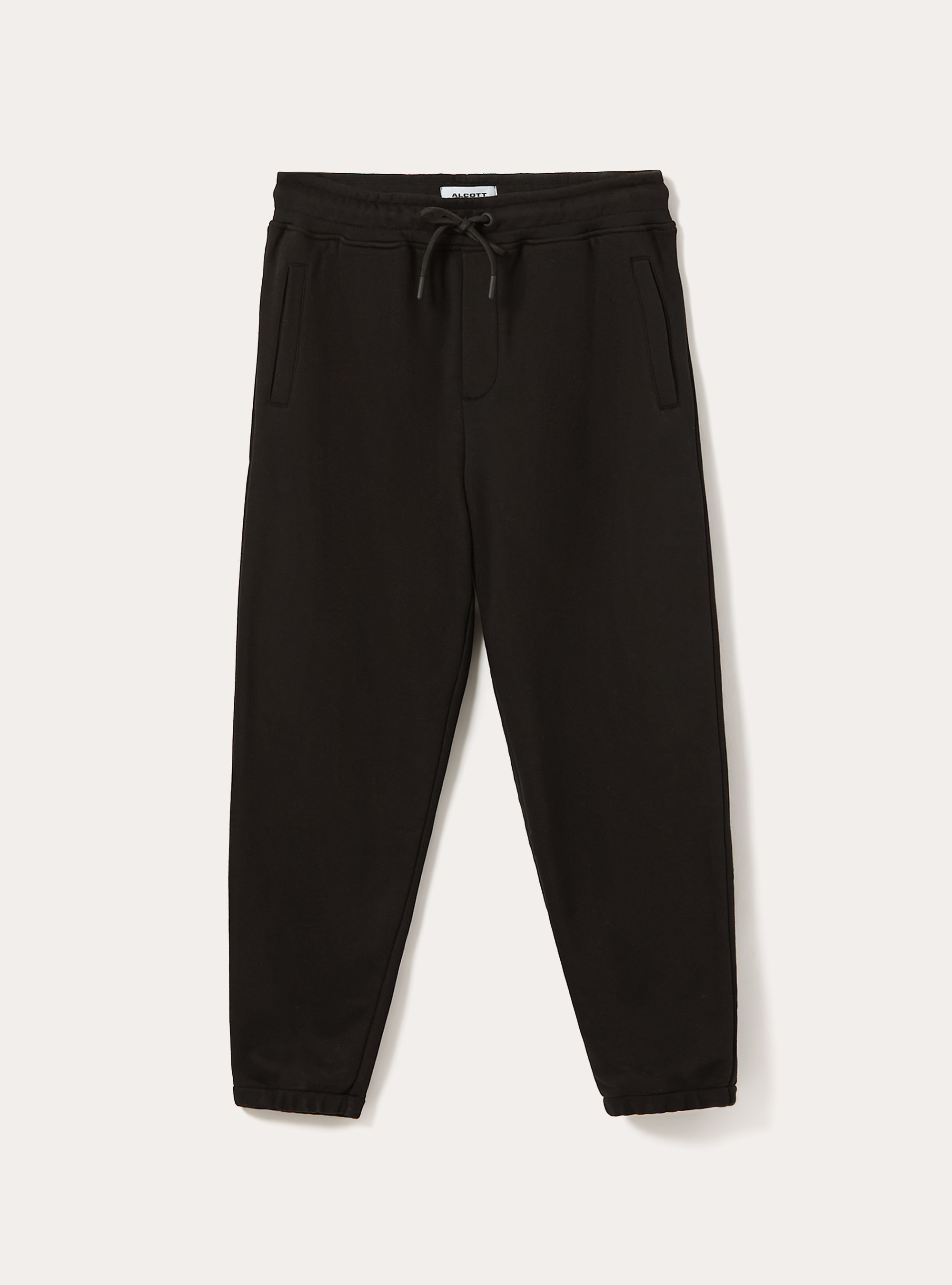Plush jogger trousers, BK1 BLACK