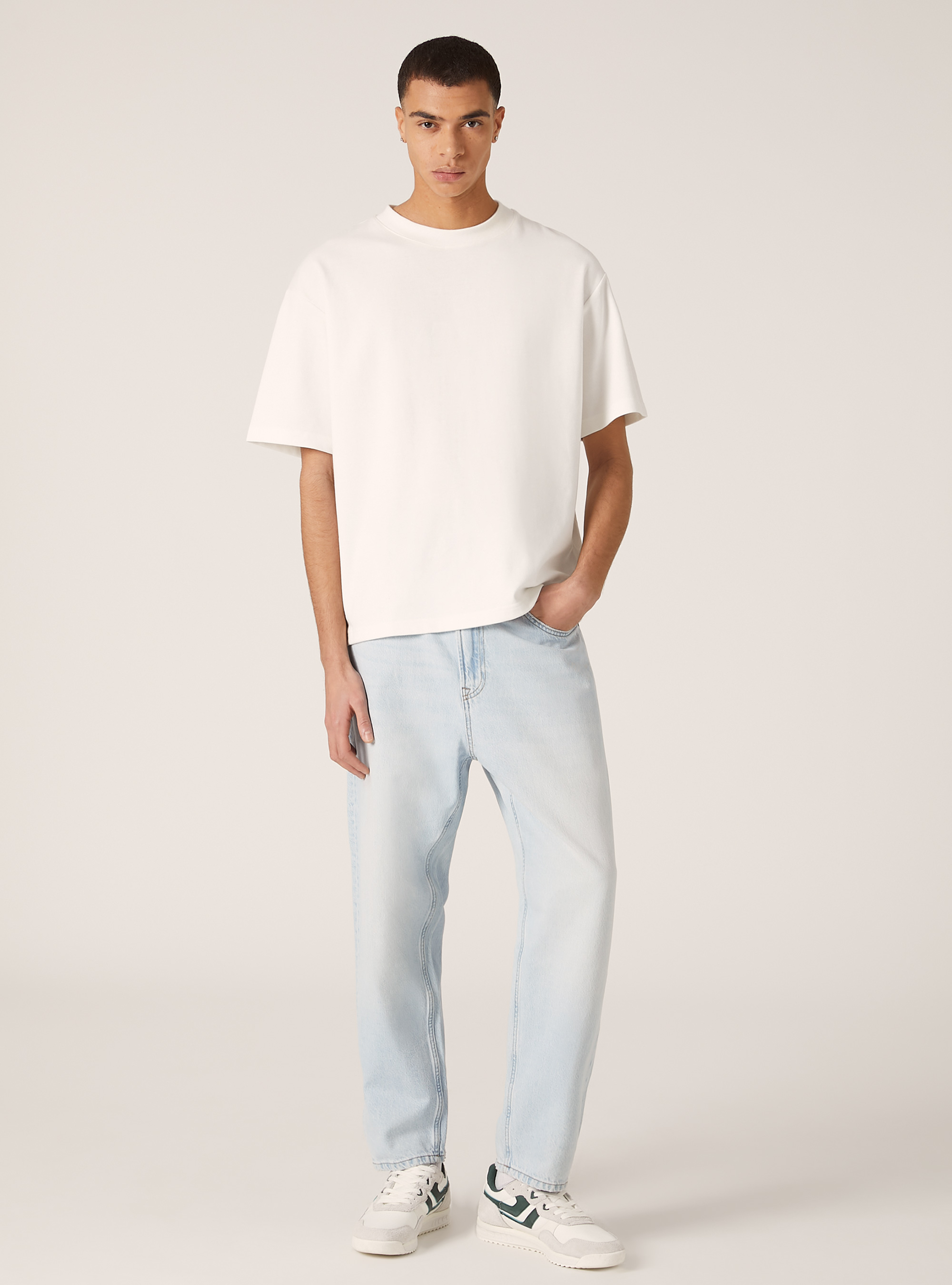 Jeans loose fit, D006 AZURE