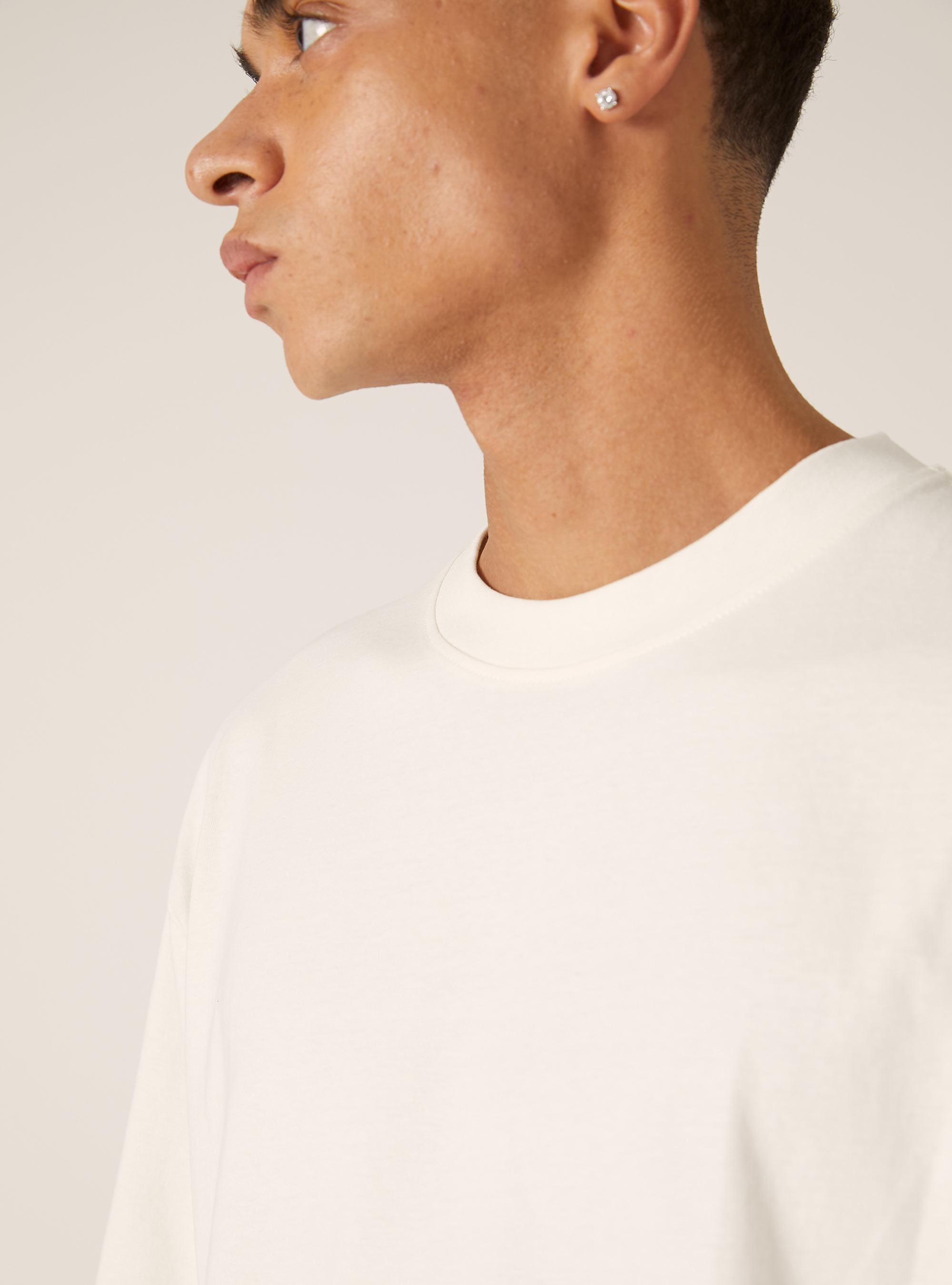 Boxy fit cotton T-shirt, WH2 WHITE