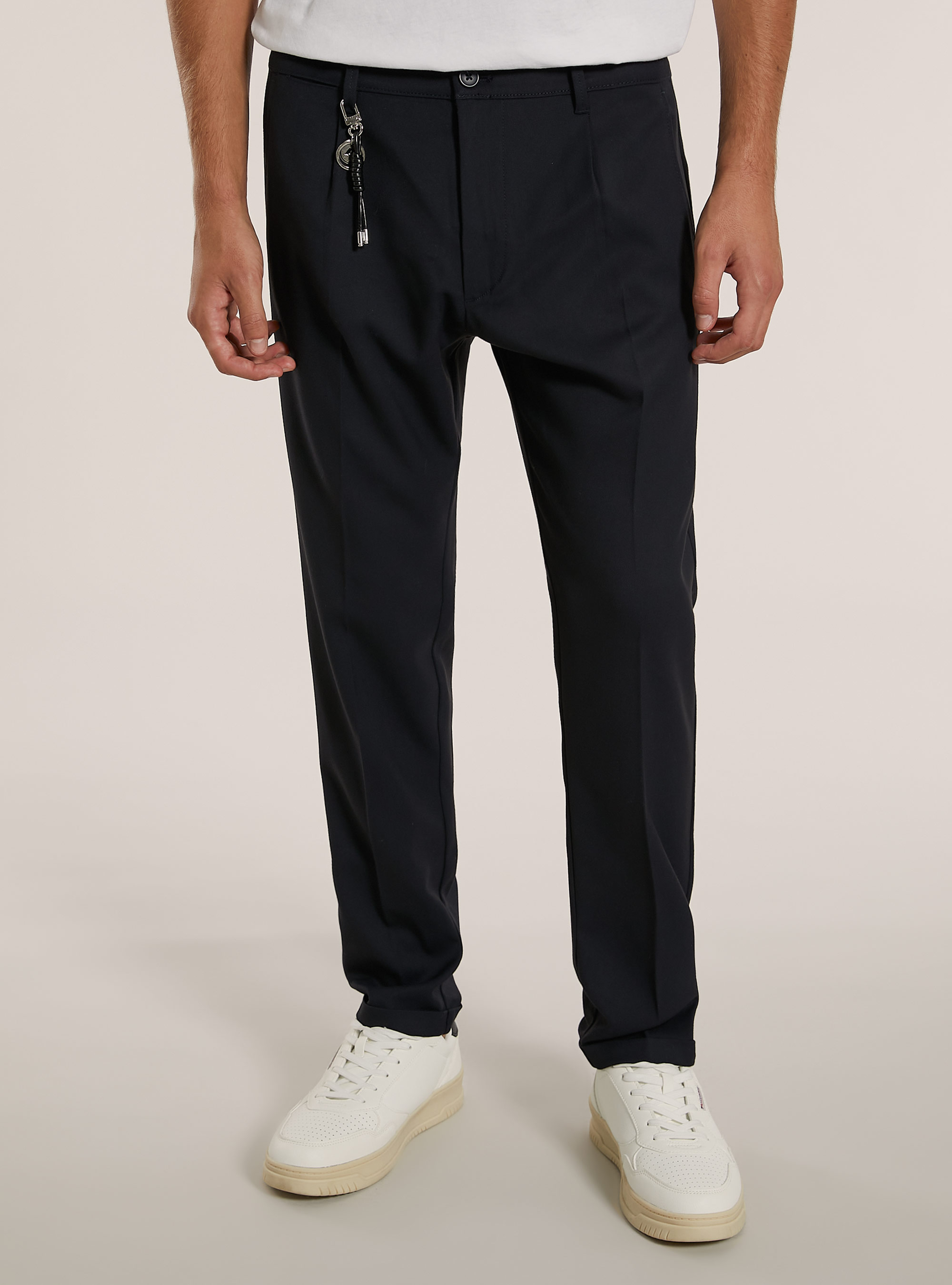 Pantaloni classico slim fit, NA1 NAVY DARK
