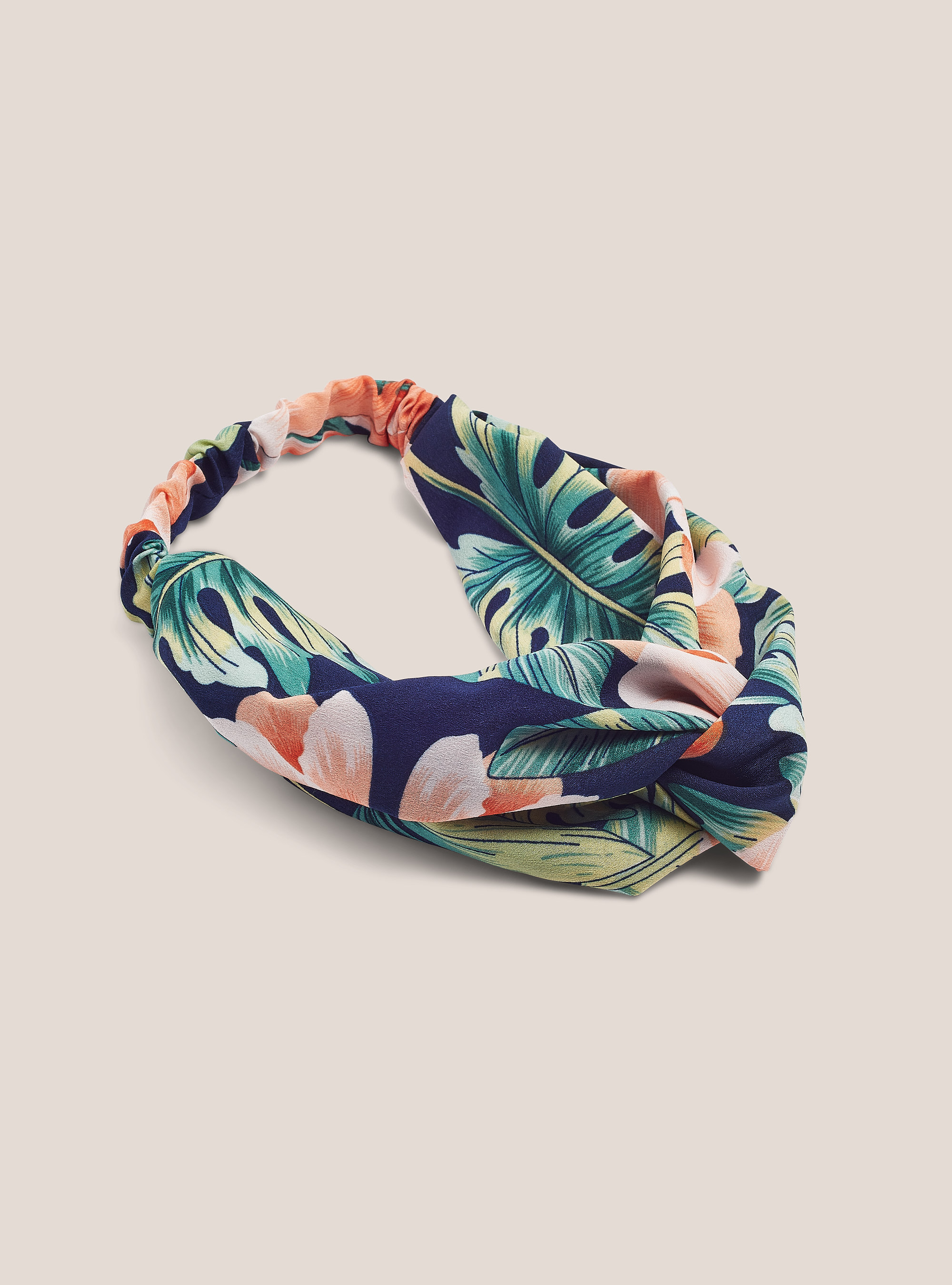 Fascia per capelli, FLOWER NAVY