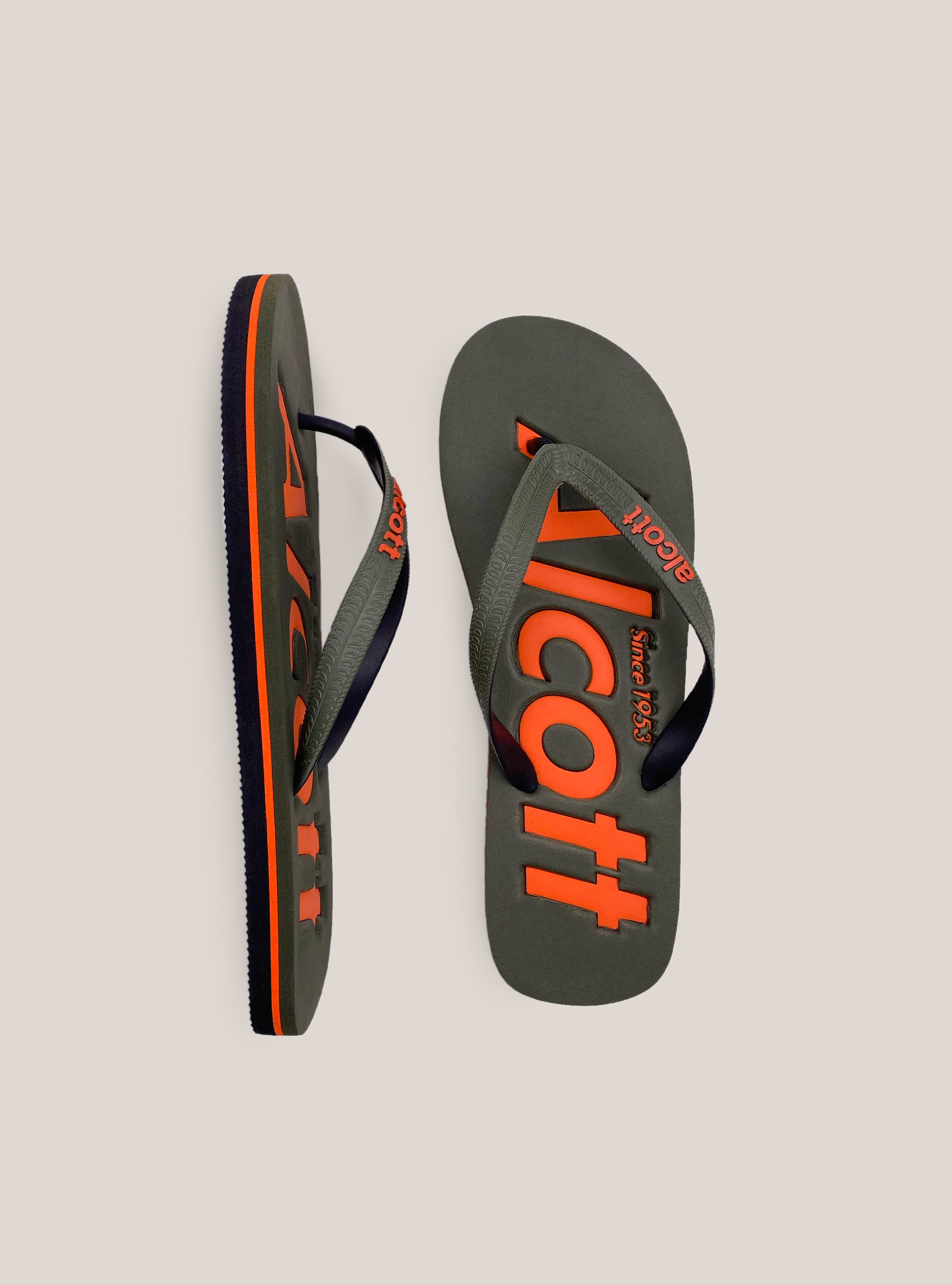 Infradito con logo, C0616 KAKY