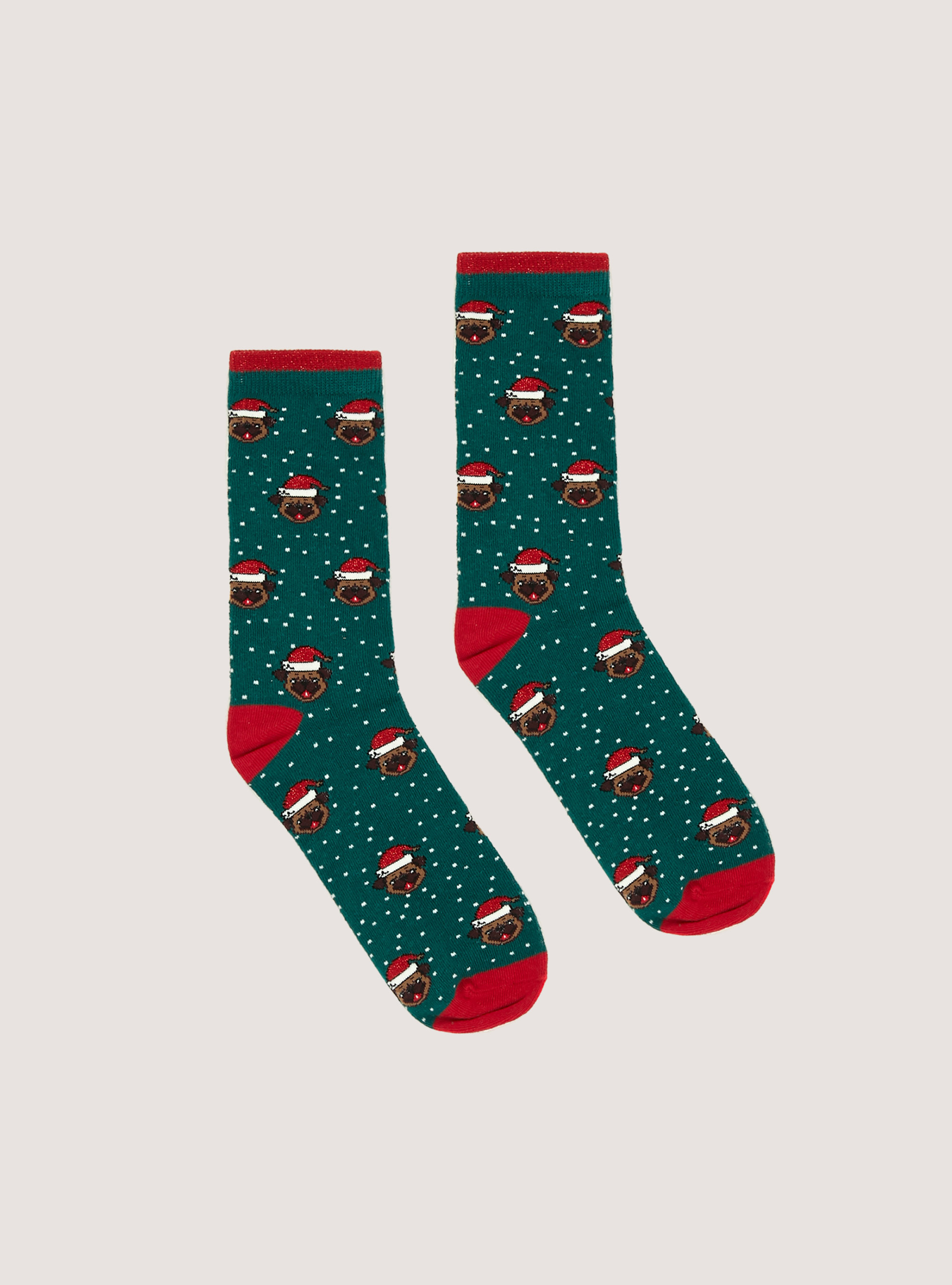 Set of 2 pairs of Christmas socks, REIN REINDEER