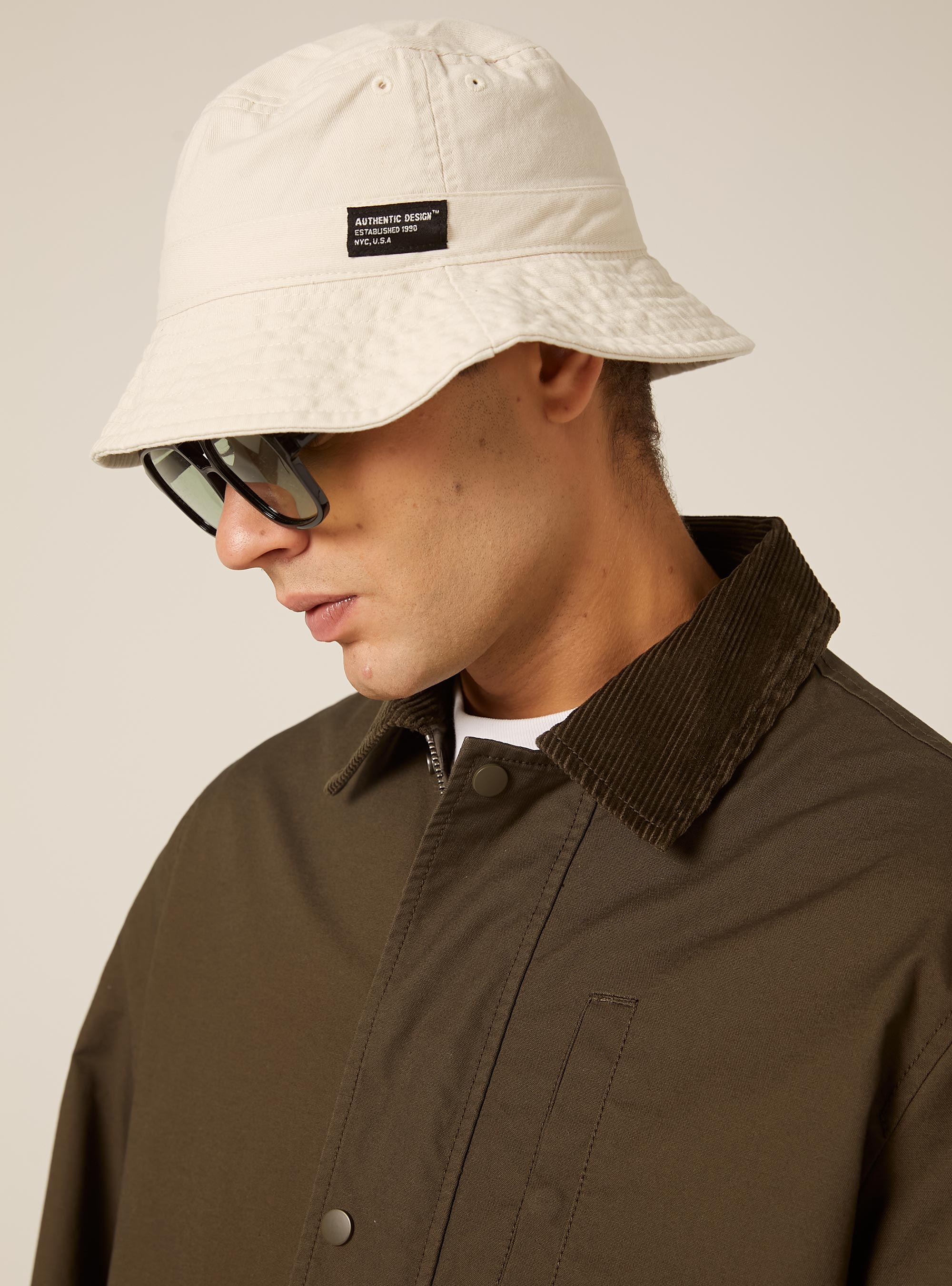 Boxy fit canvas jacket, KY1 KAKY DARK