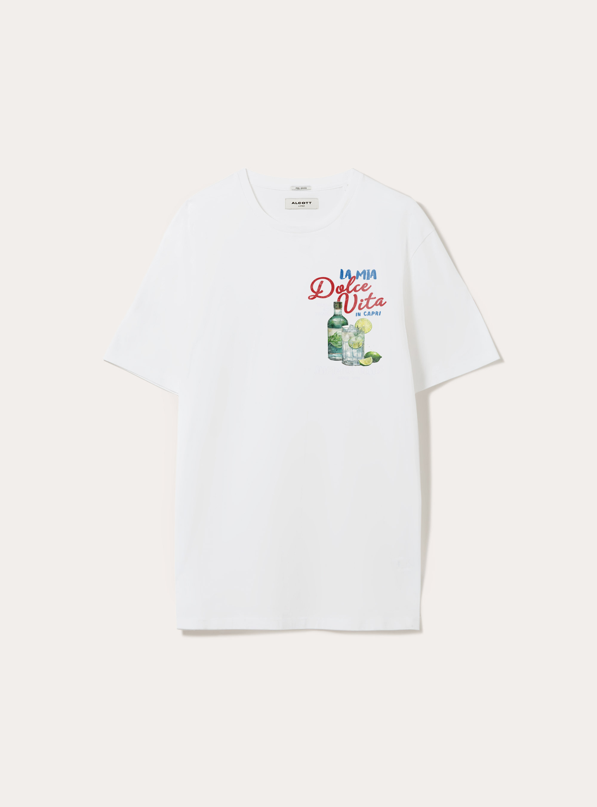 T-shirt with Souvenir Capri print, WH1 OFF WHITE