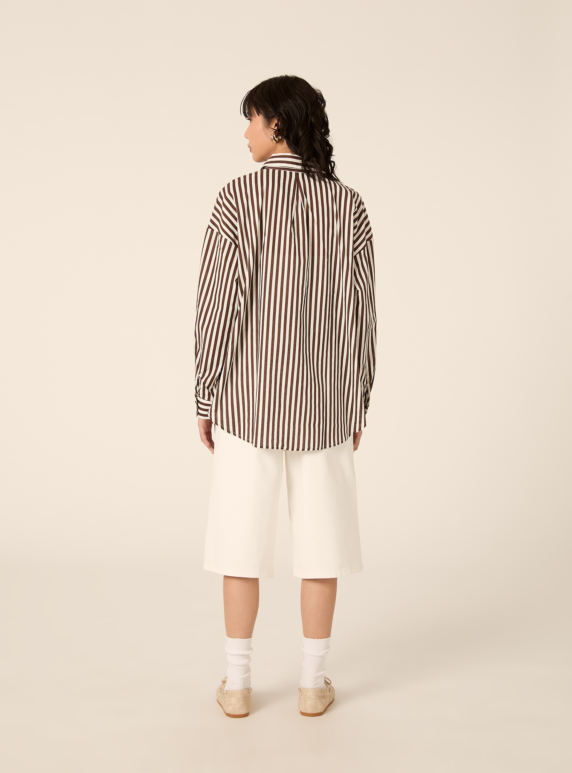 Camicia oversize con tasca, MULTICOLORE