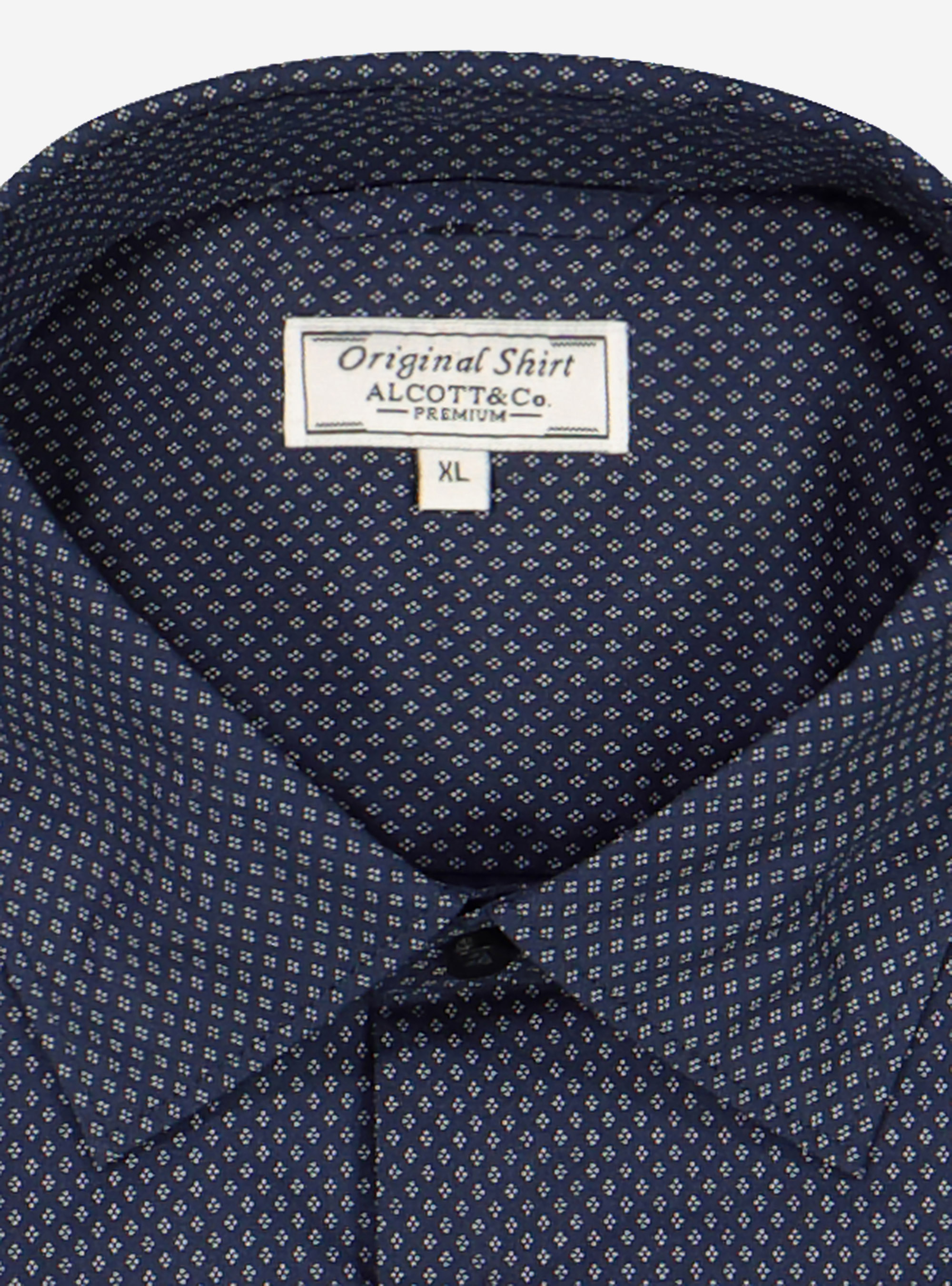 Chemise à micro-fantaisie, C210 BLUE NAVY