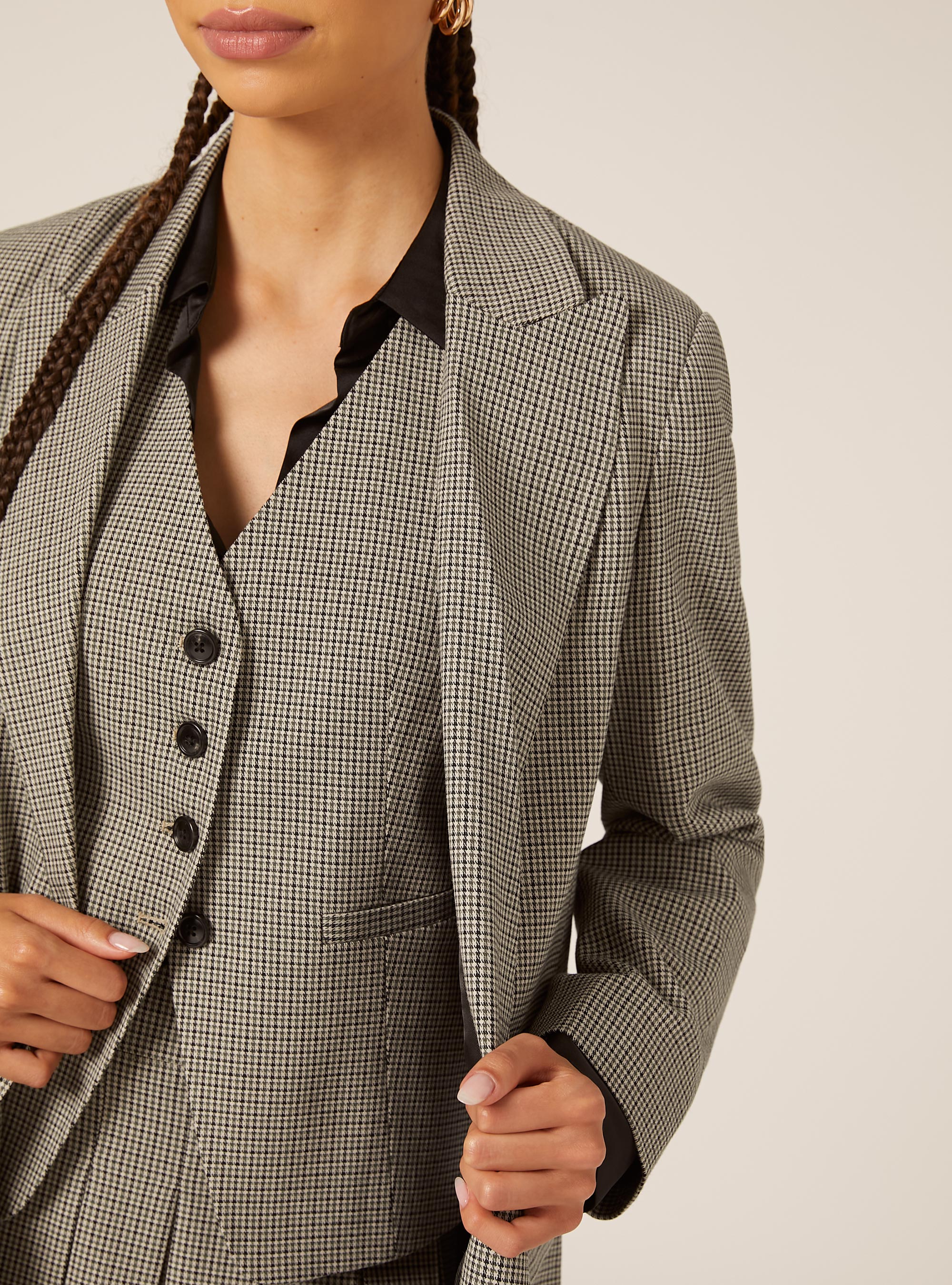 Blazer à motifs, BG2 BEIGE MEDIUM