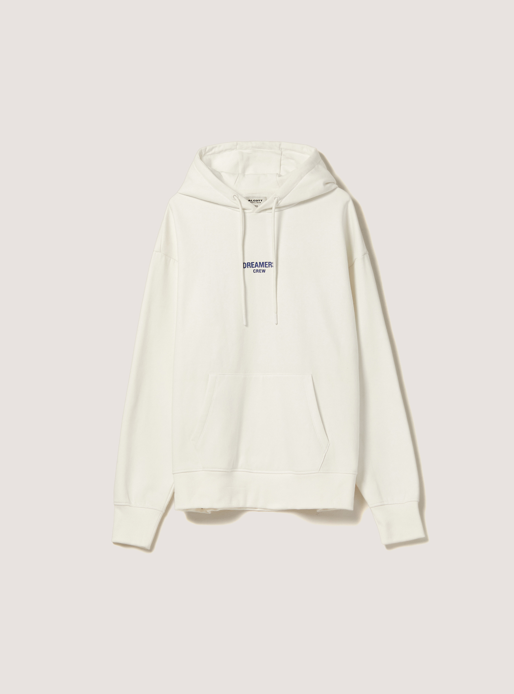 Sudadera con estampado y capucha, WH2 WHITE