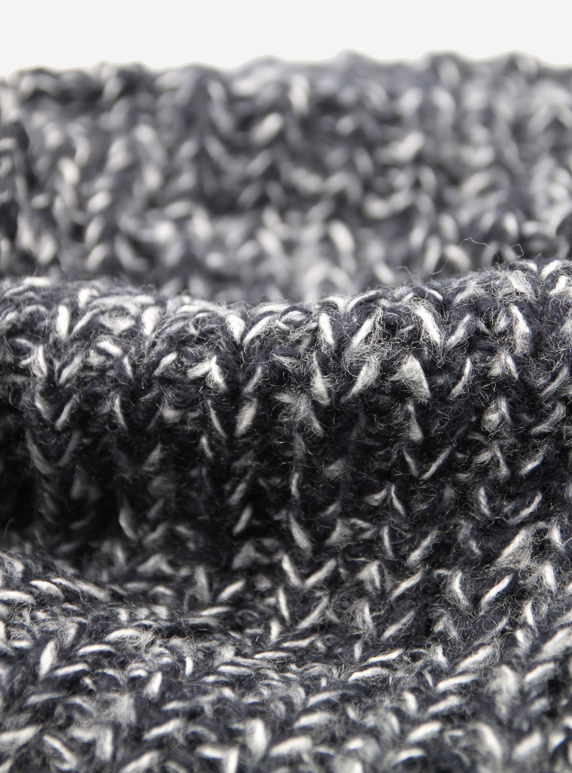 Collo basico in maglia, C233 BLUE M