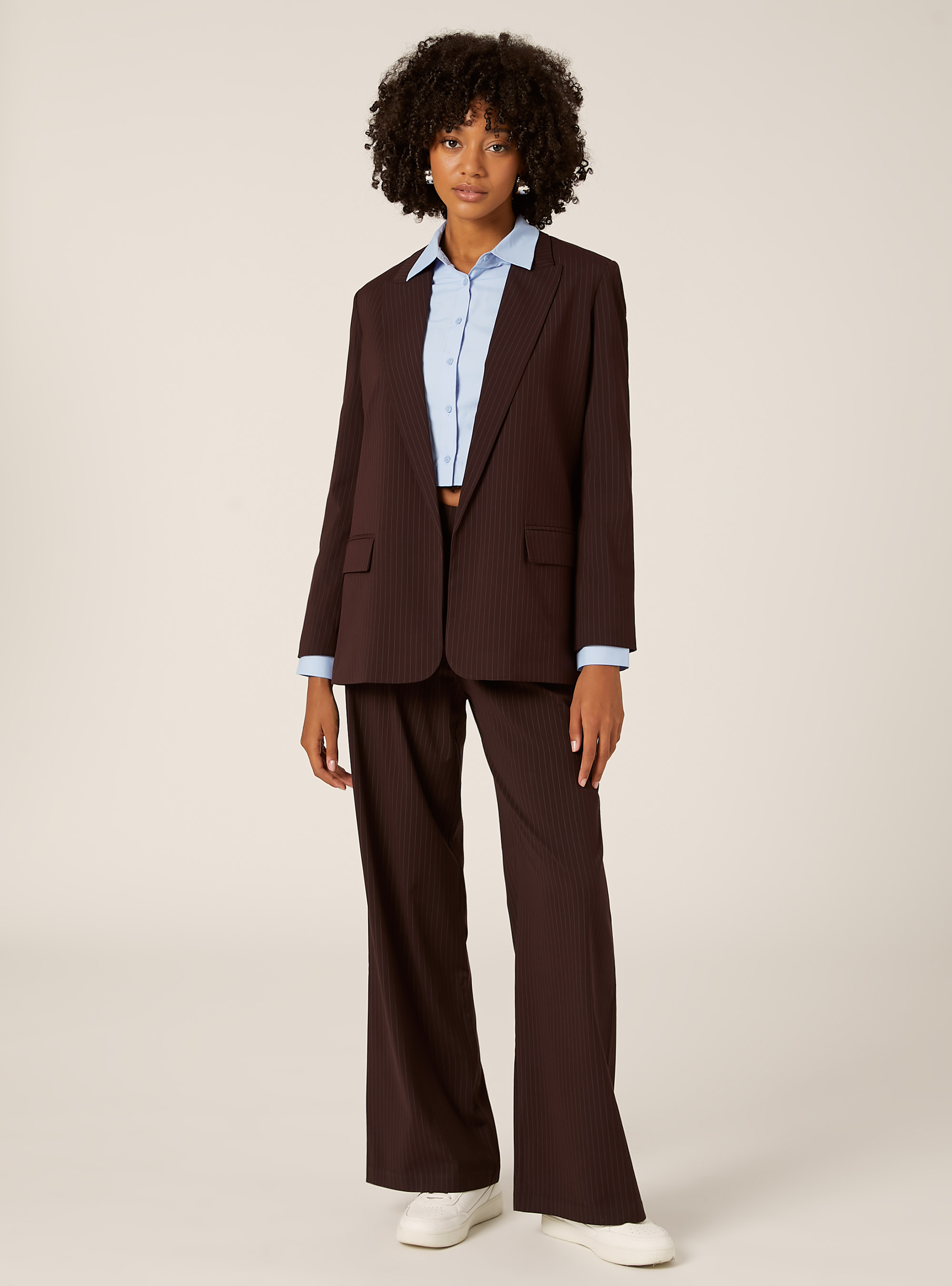 Blazer abierto de sastrería, BO1 BORDEAUX DARK