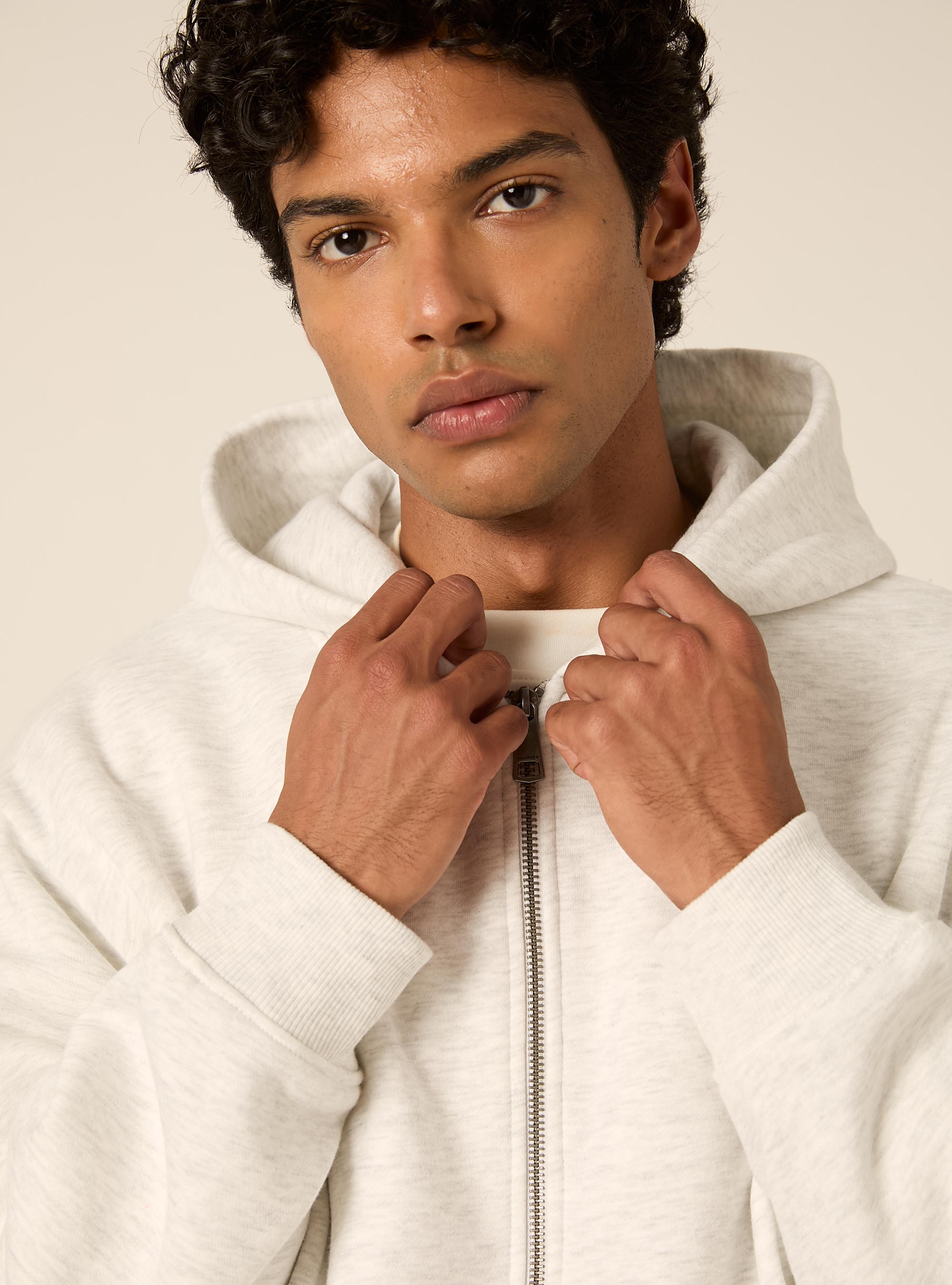 Cardigan basico boxy fit, MGY3 GREY MEL LIGHT