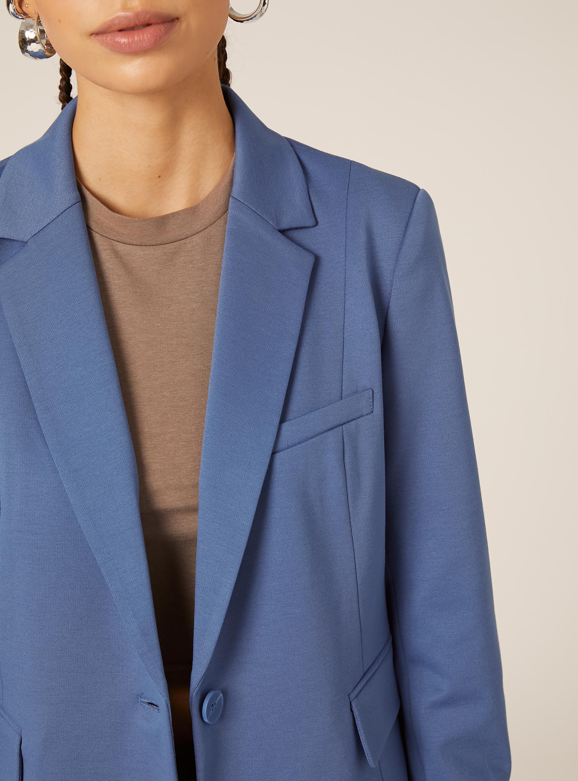 Jersey blazer, AZ2 AZURE MEDIUM