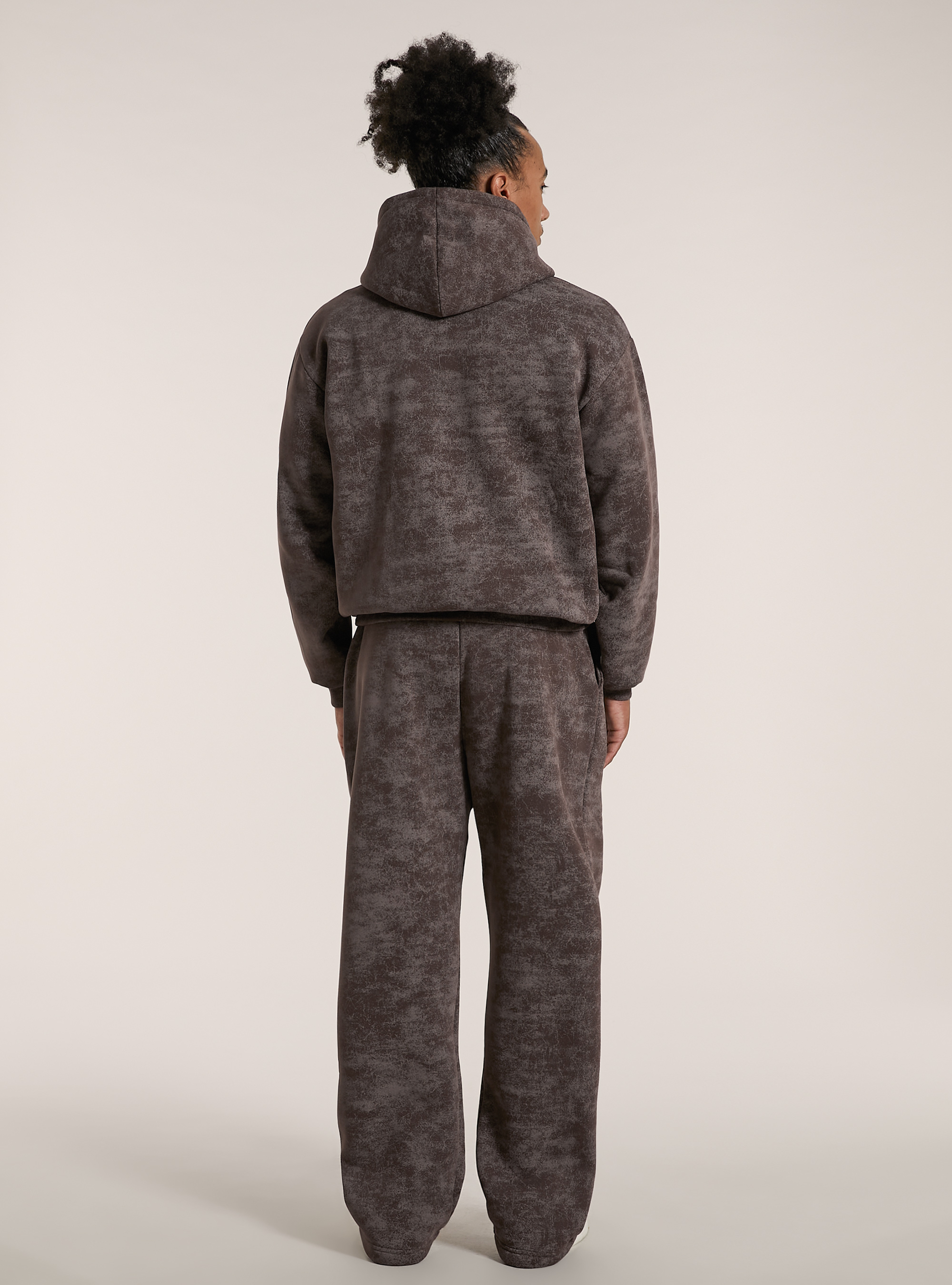 Marmoriertes Sweatshirt mit kastenförmiger Passform, BR2 BROWN MEDIUM