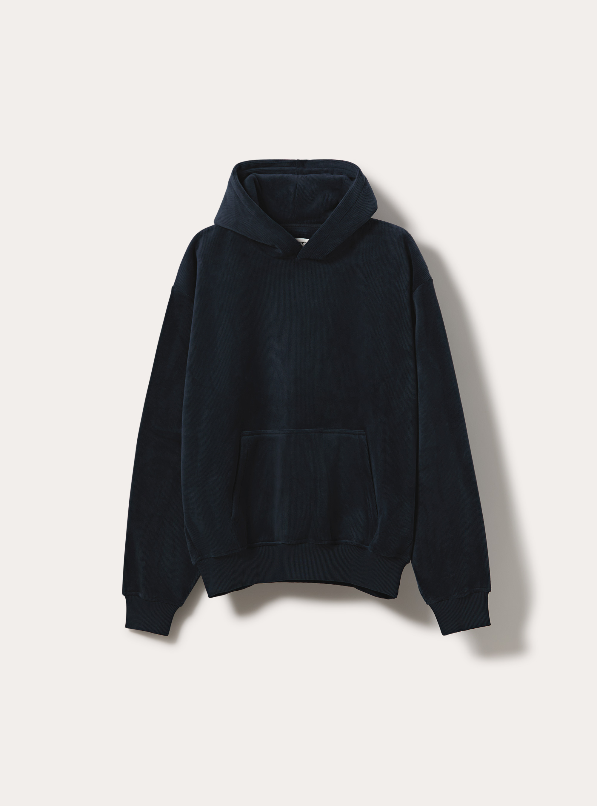 Sweat a capuche en velours cotele avec poche kangourou, NA2 NAVY MEDIUM