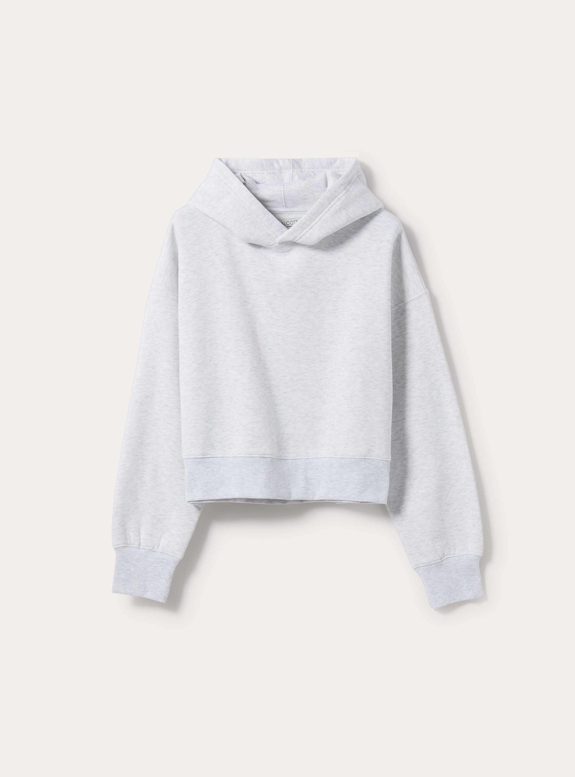 Kapuzensweatshirt in Boxy-Passform, MGY3 GREY MEL LIGHT