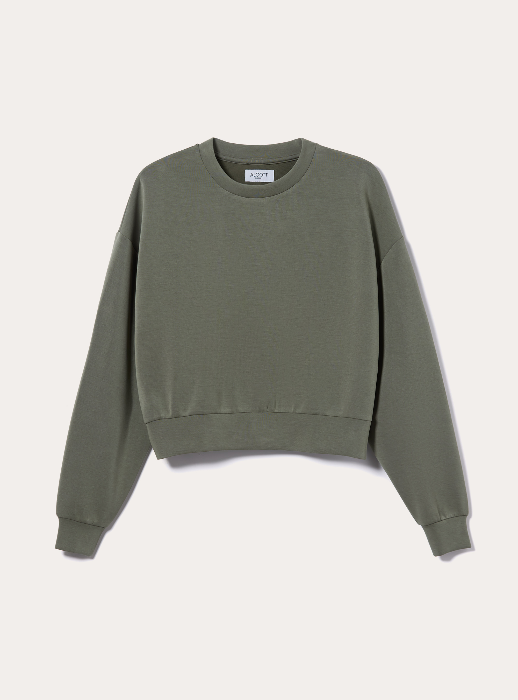 Felpa cropped soft touch, KY2 KAKY MEDIUM