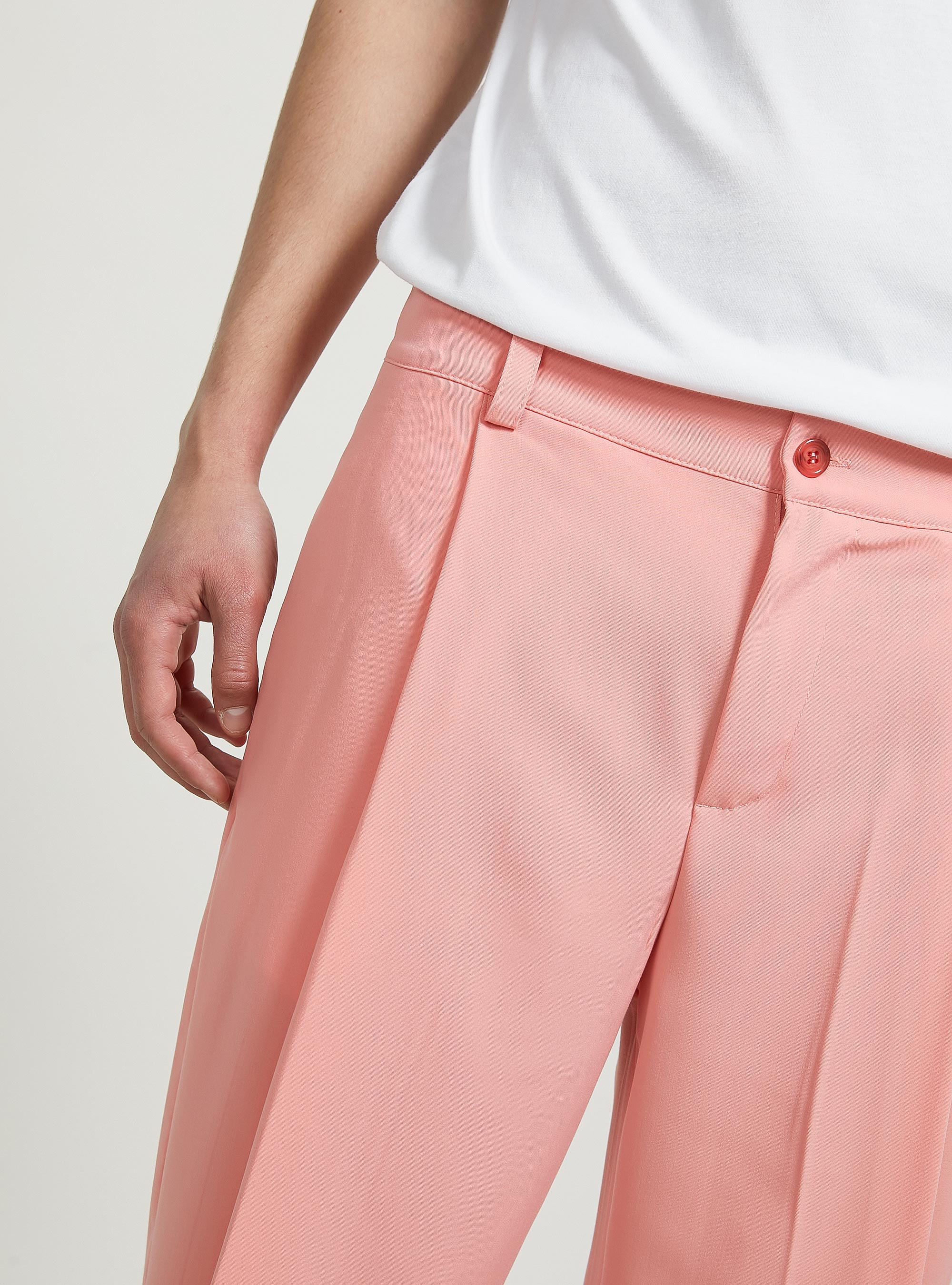 Pantaloni con doppia pence trasversale, OR3 ORANGE LIGHT