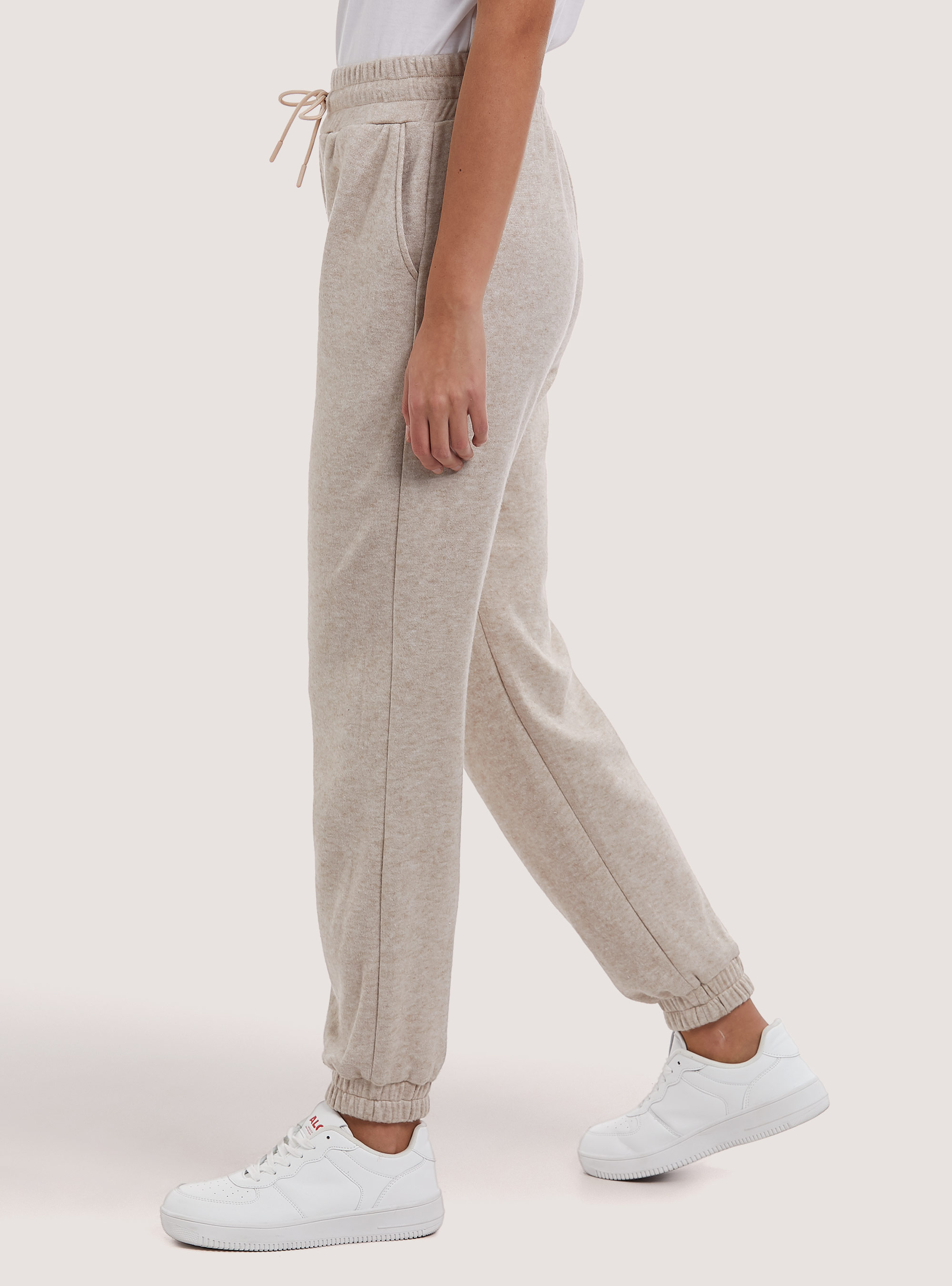 Soft touch jogger trousers, BEIGE