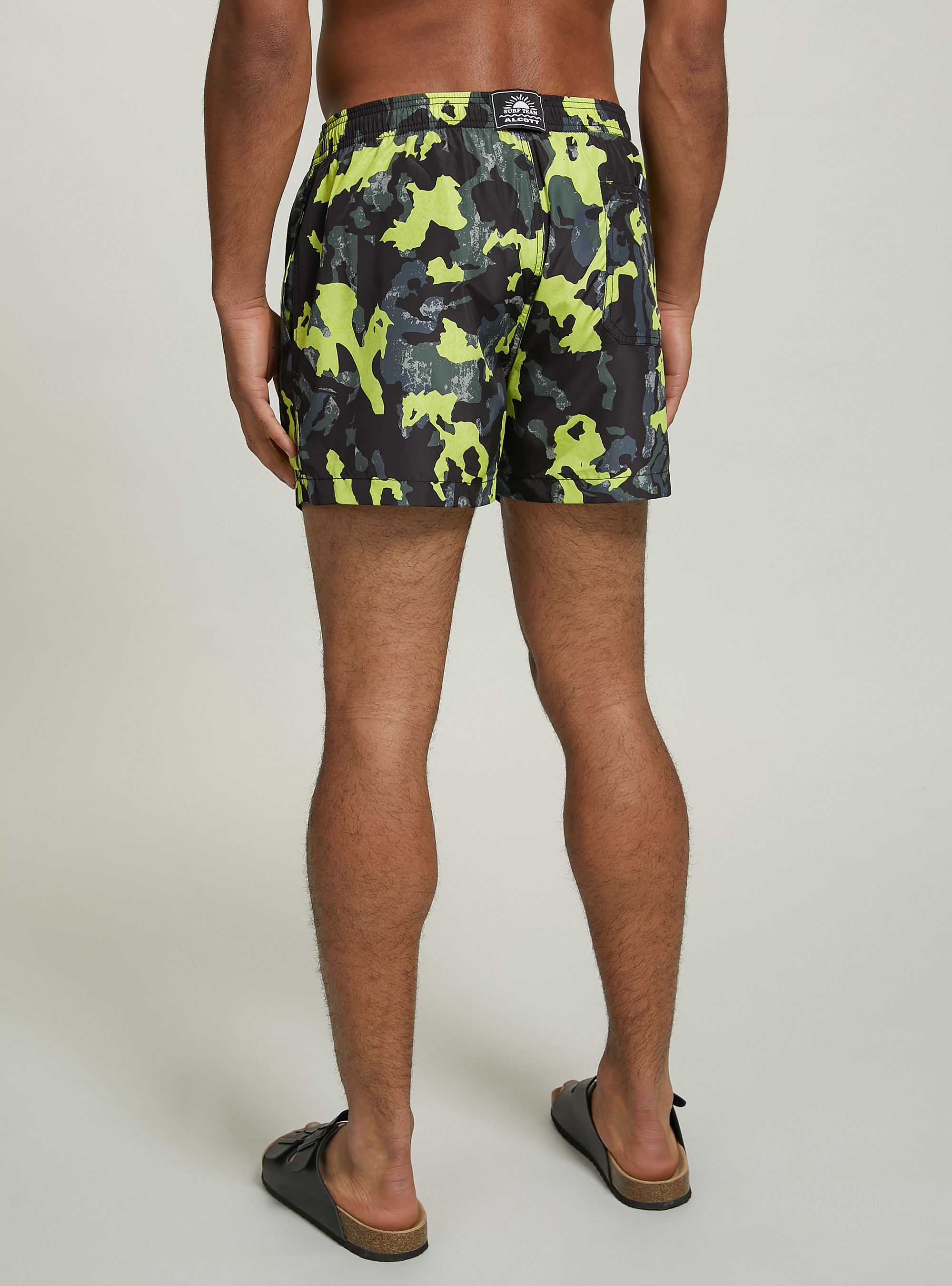Camouflage print swimsuit, CAMUFLAGE FLUO