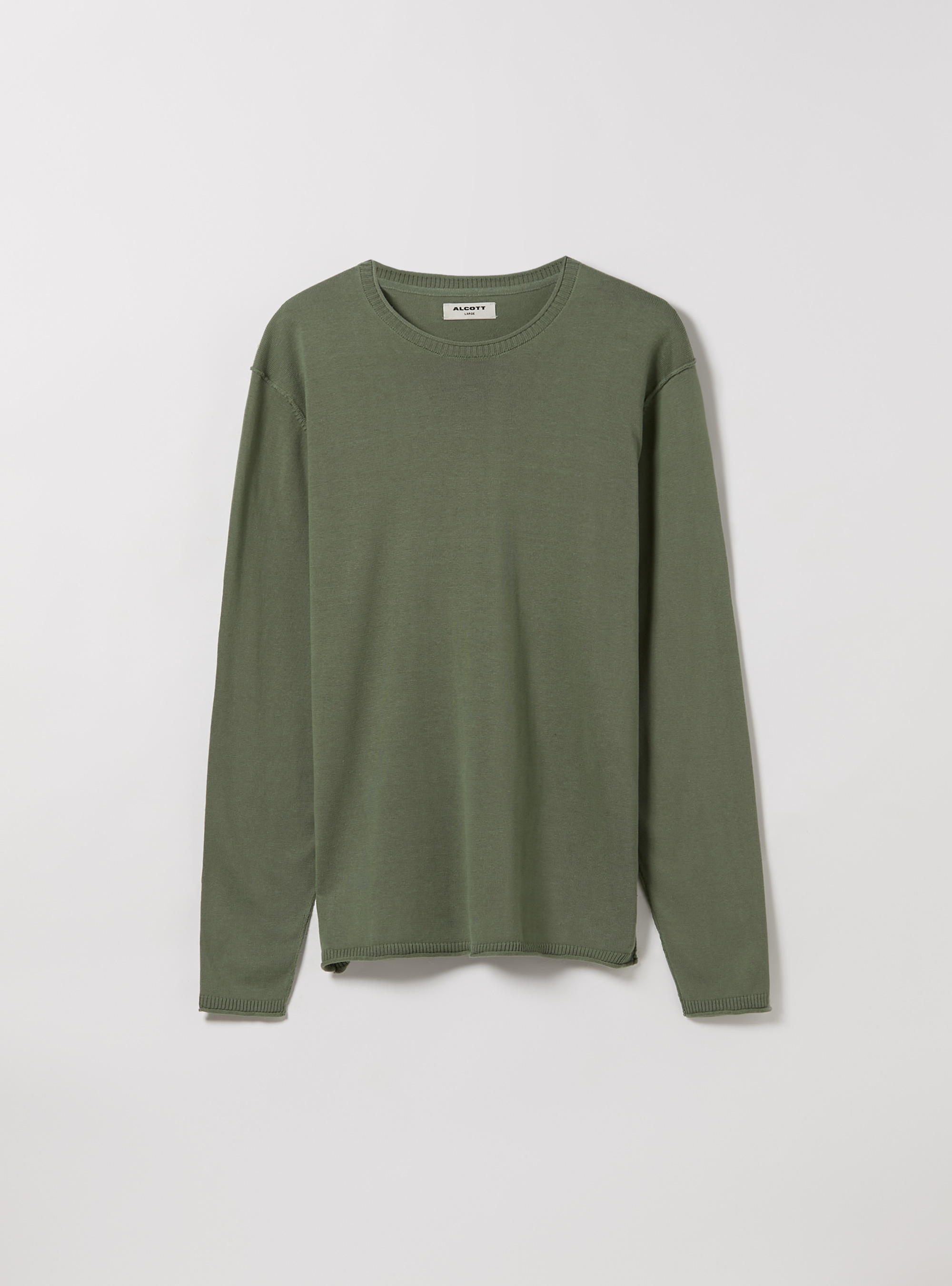 Round-neck cotton pullover, KY3 KAKY LIGHT