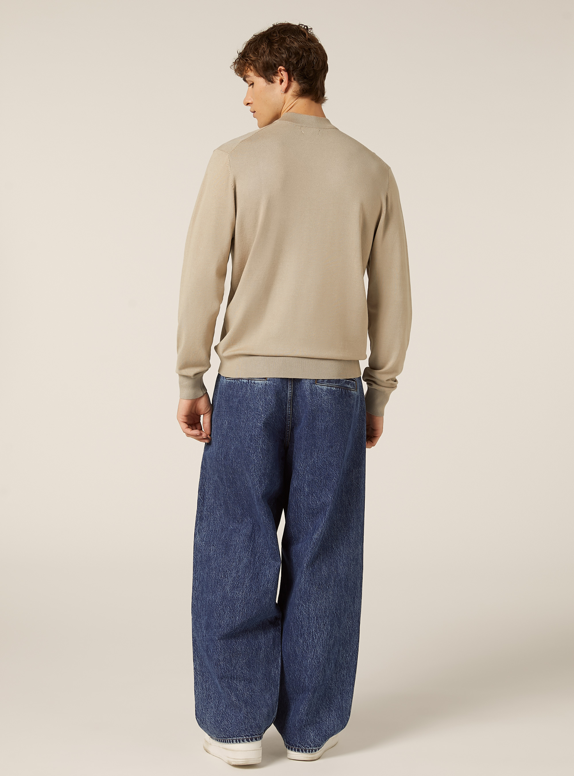 Jersey de cuello medio, BG2 BEIGE MEDIUM