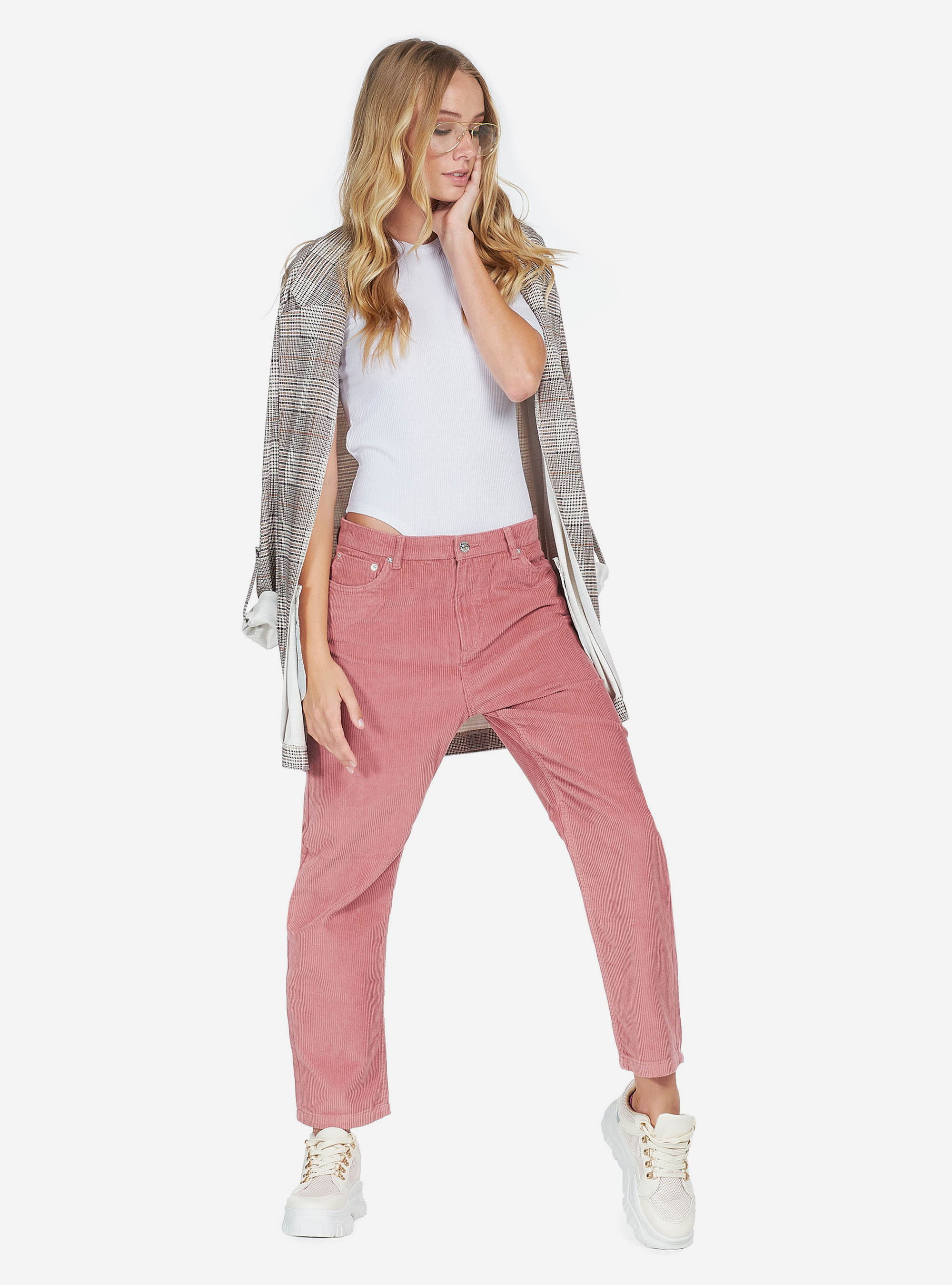 Body con maniche corte, BIANCO