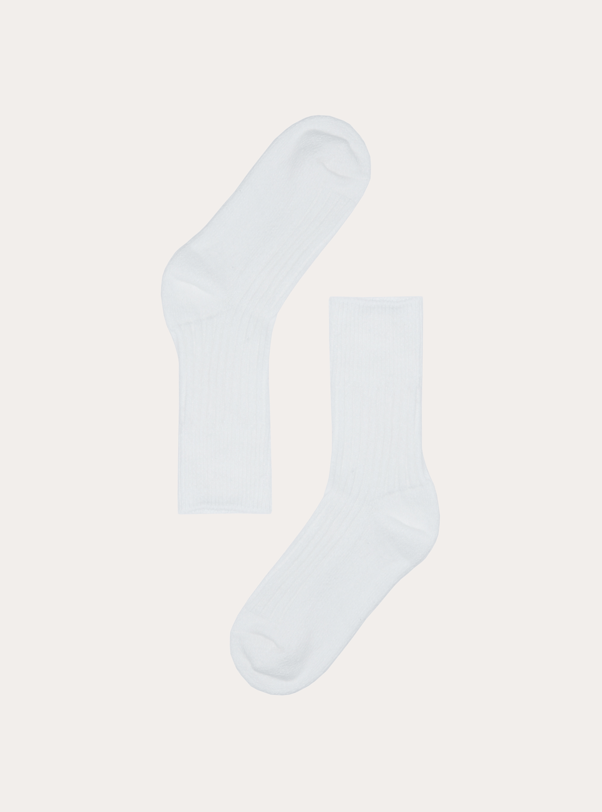 Calzini a coste tinta unita set 2 paia, MWH1 WHITE MEL DARK