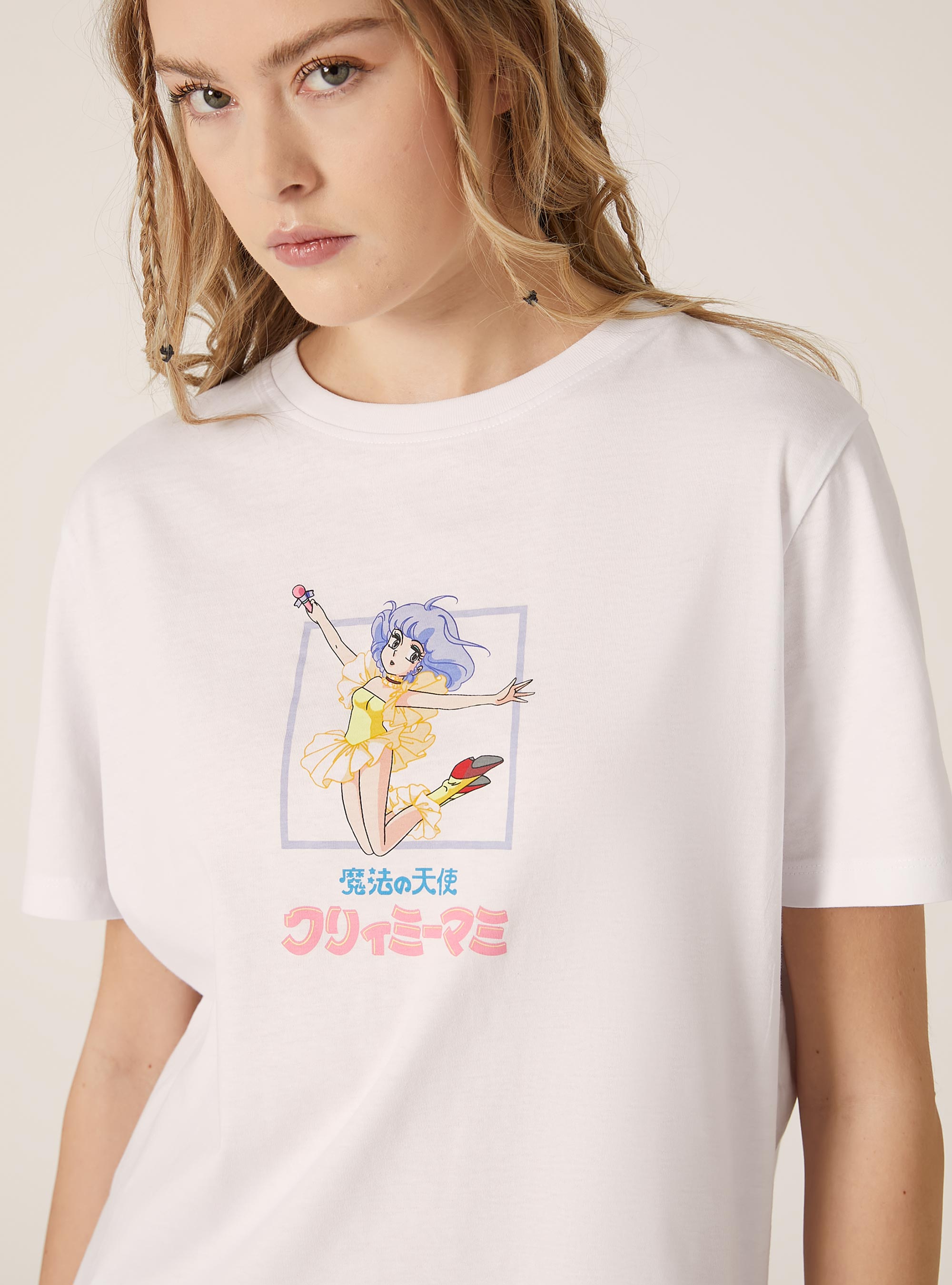 Camiseta con estampado Creamy / Alcott, WH3 WHITE