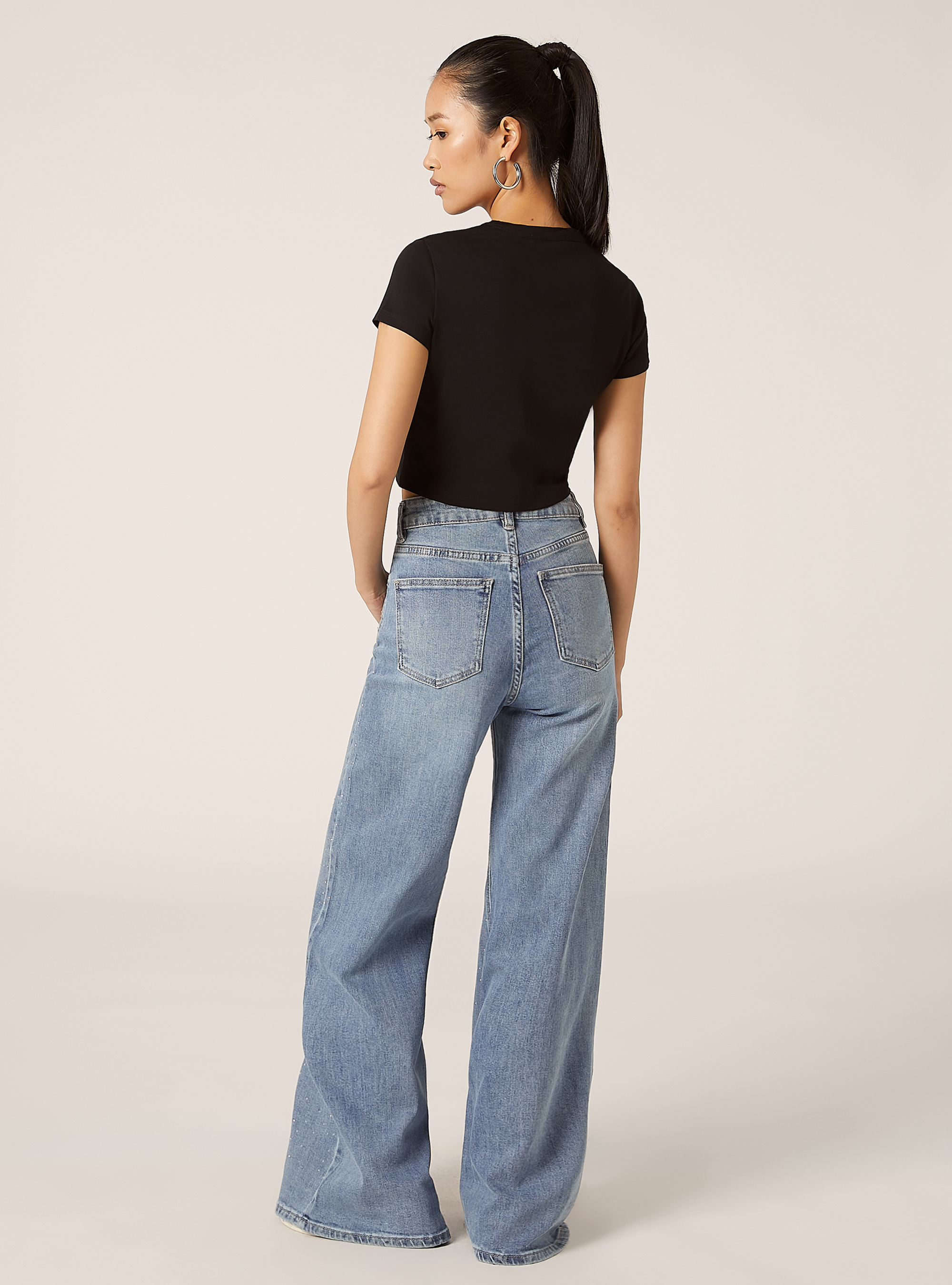 T-shirt court avec imprim&eacute; coll&egrave;ge, BK1 BLACK