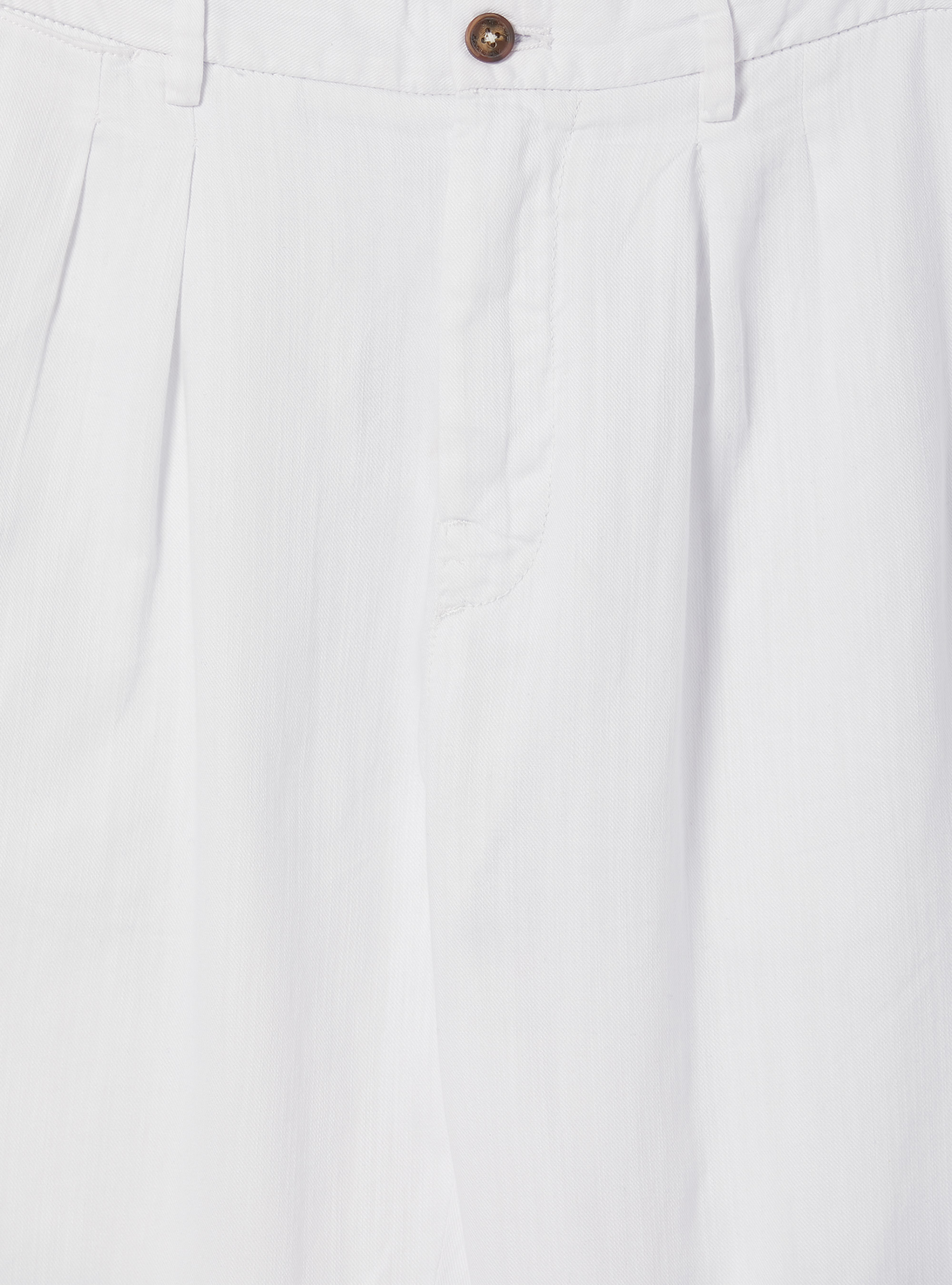 Chinohose aus einer Leinenmischung mit Abnähern, WH2 WHITE