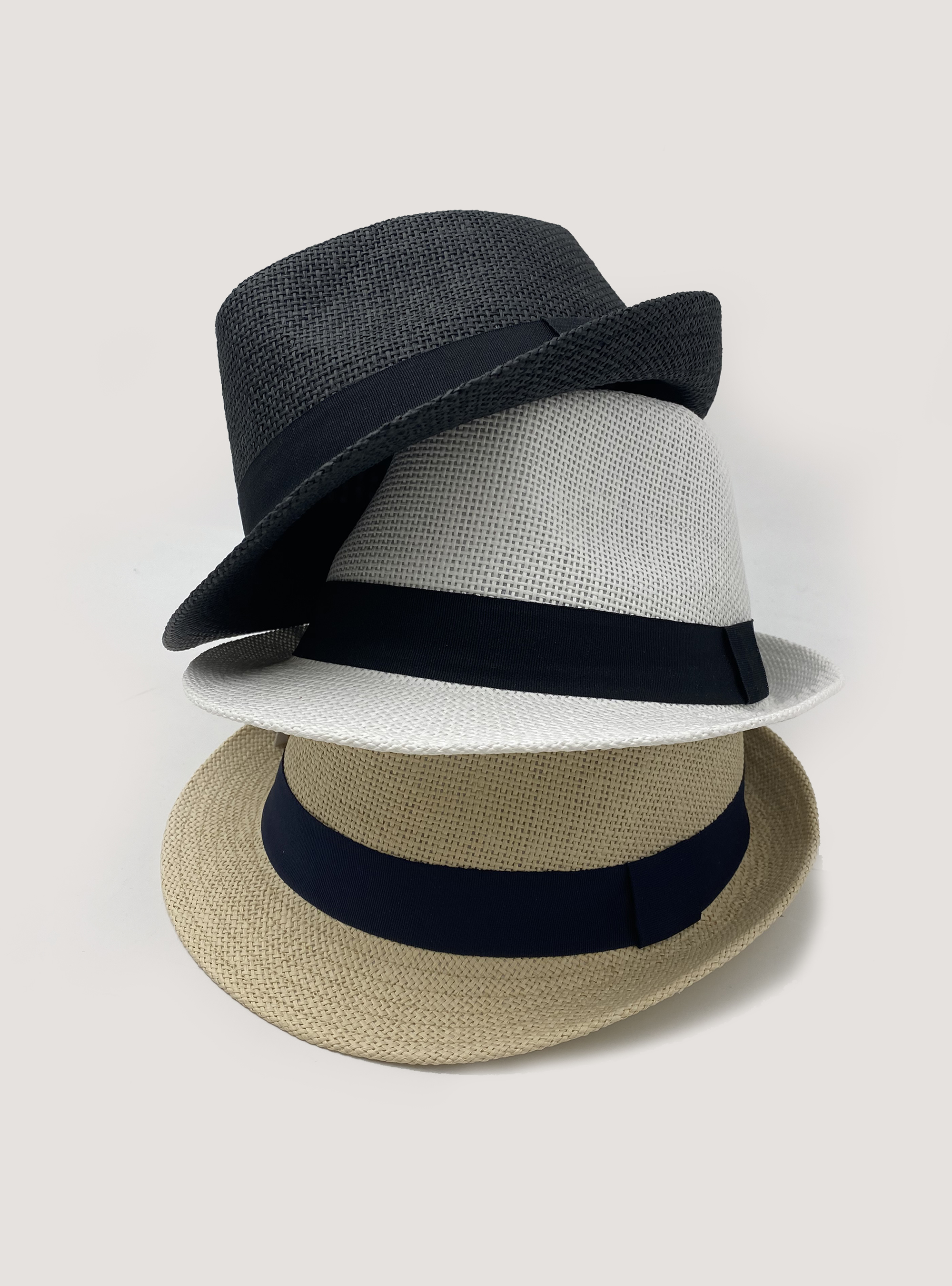 Raffia-effect hat, WHITE