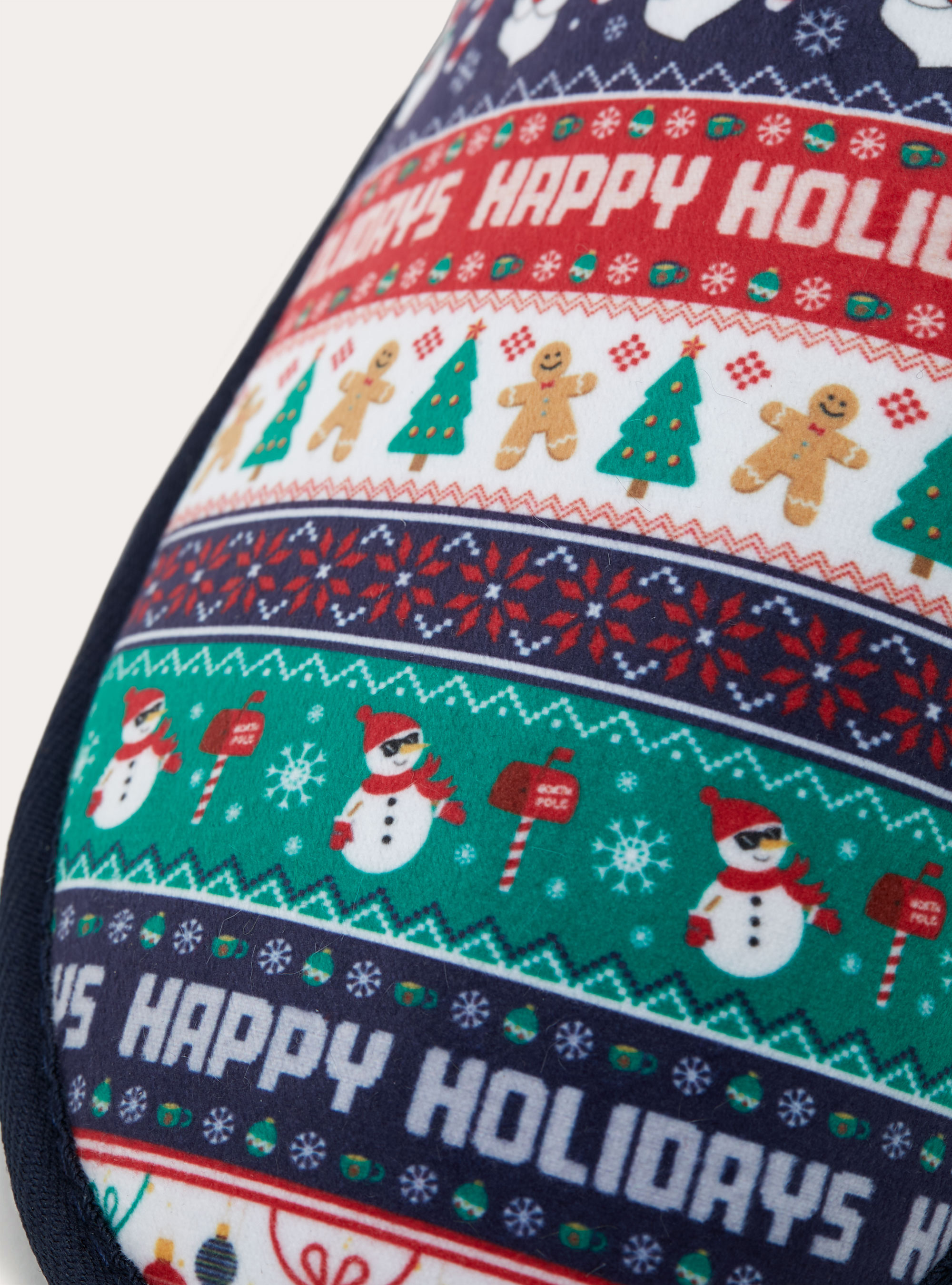 Christmas slippers with aop, NA1 NAVY DARK