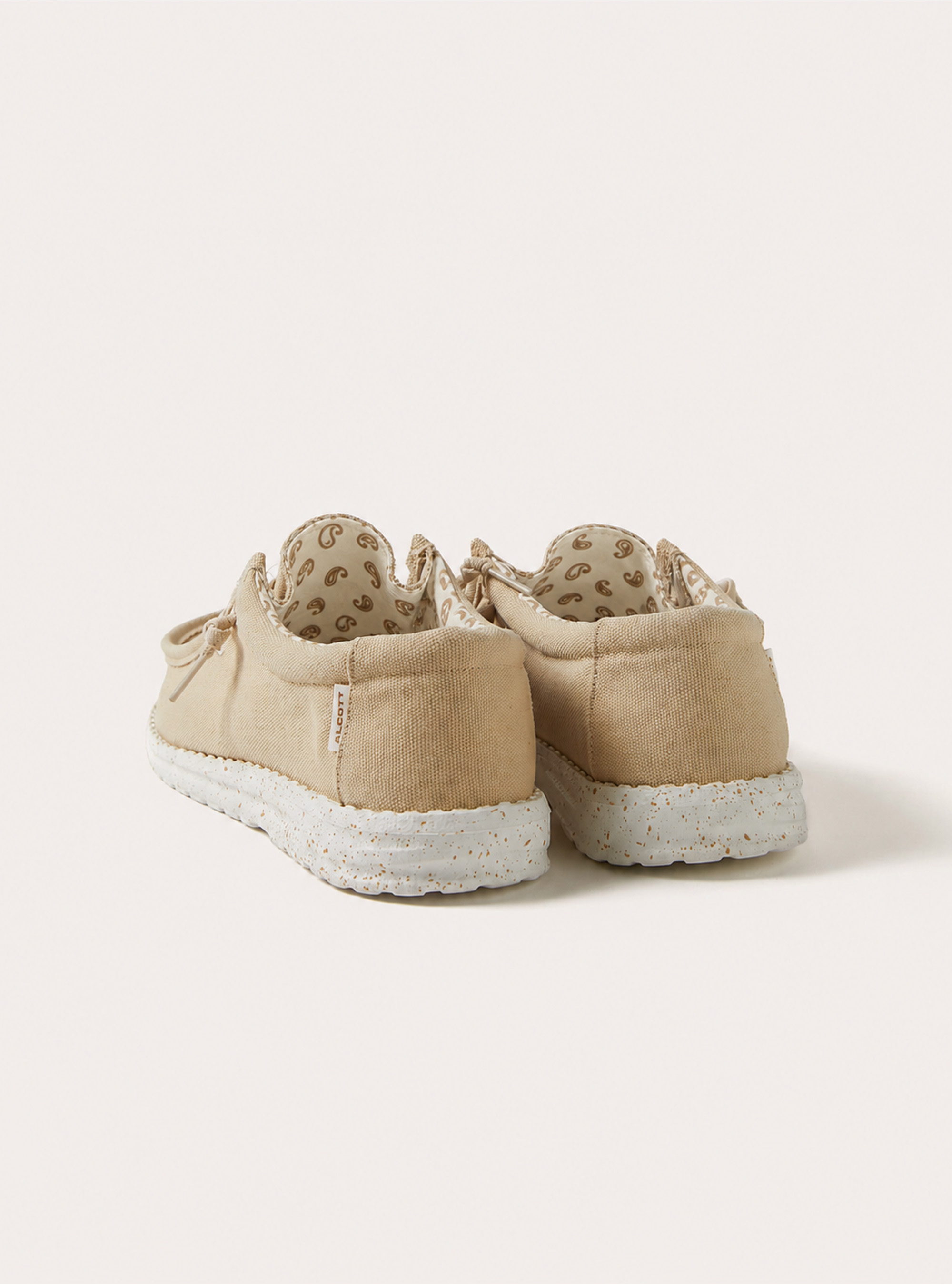 Scarpe mocassino con lacci, BEIGE MEDIO