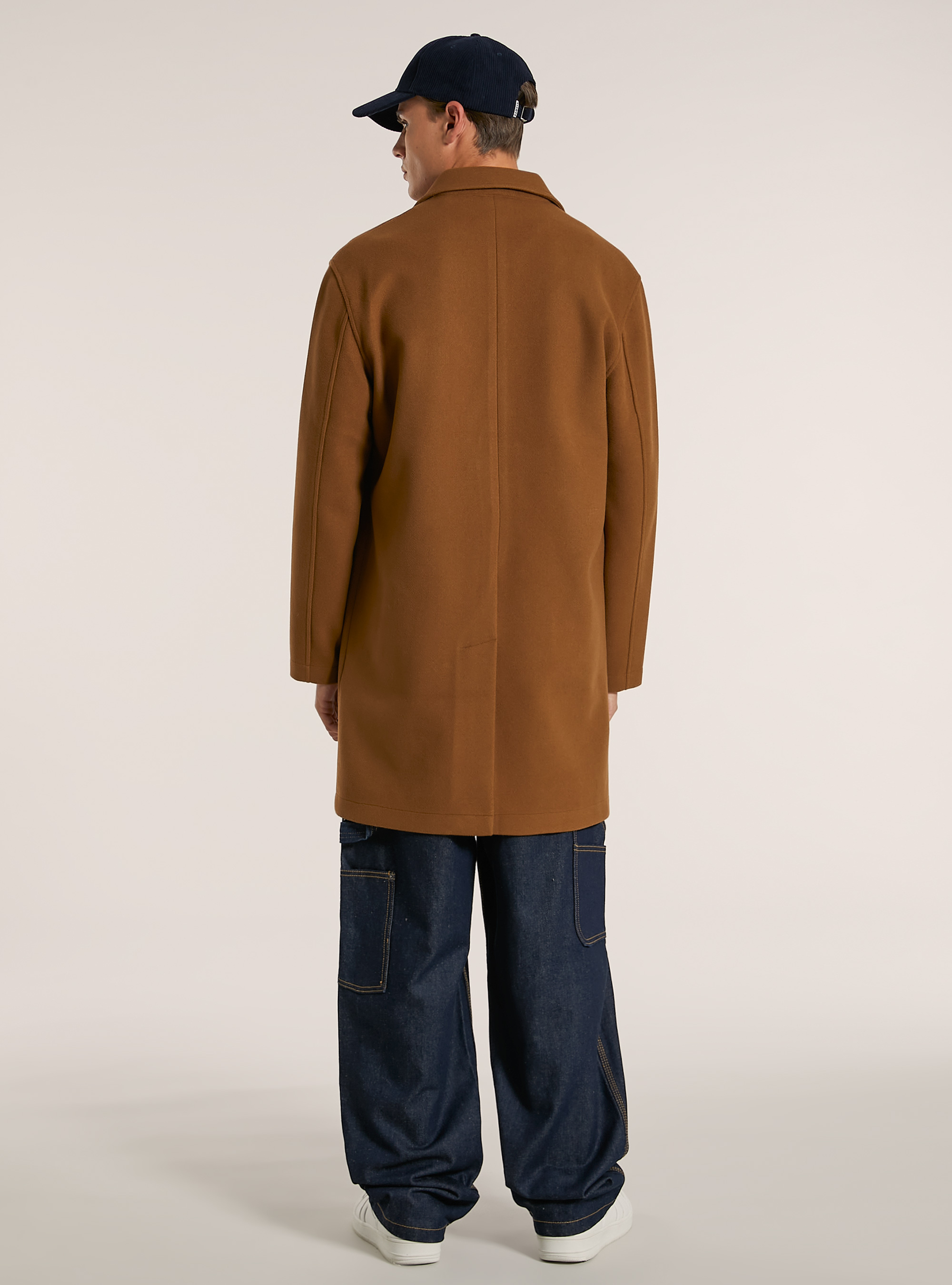 Single-breasted coat, TB2 TOBACCO MEDIUM