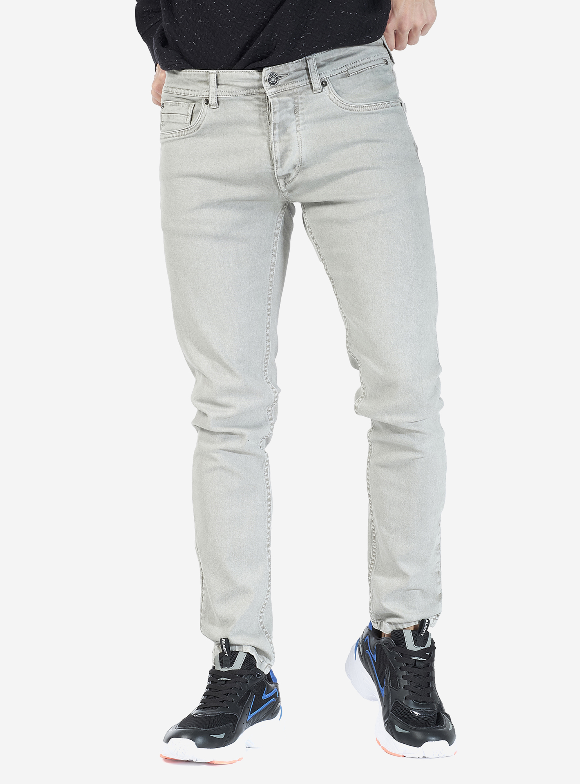 Pantalons twill stretch, C190 GREY
