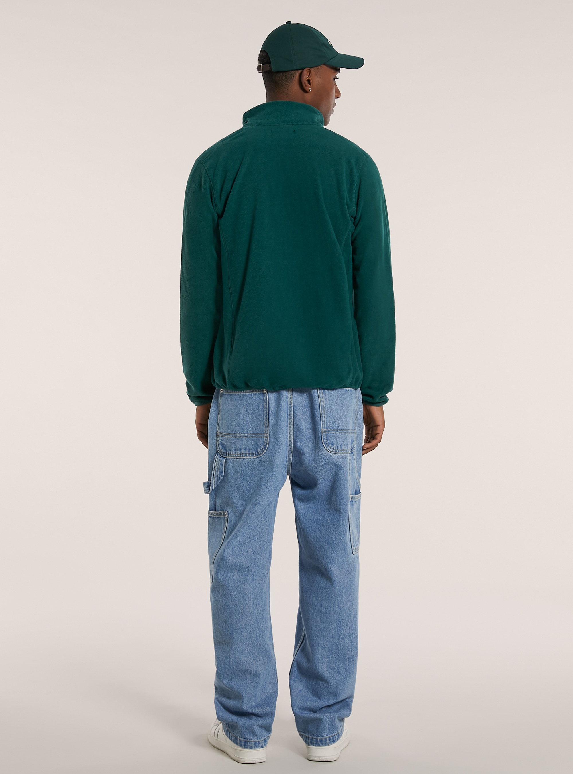 Cardigan polar fleece, GN1 GREEN DARK