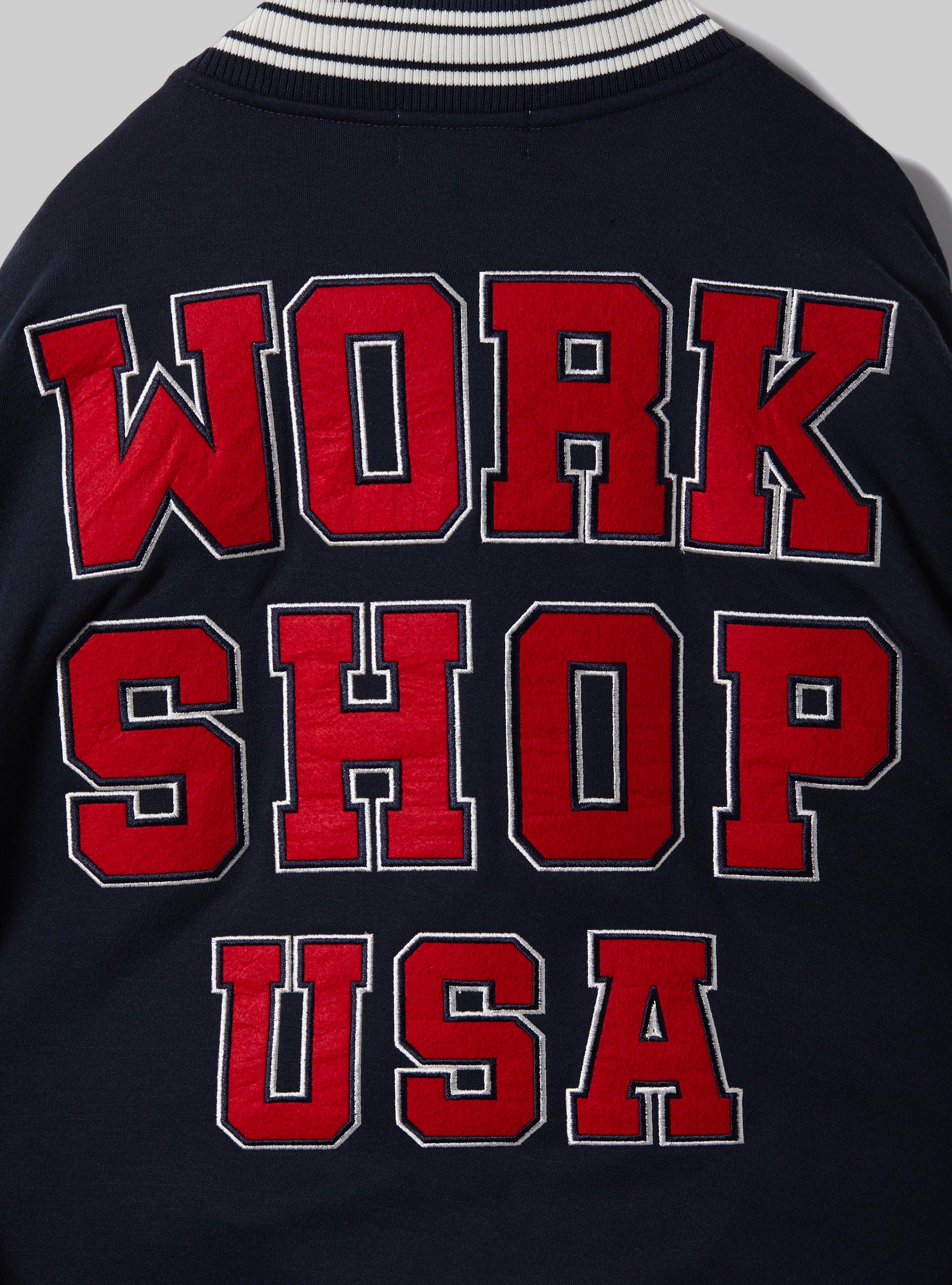 Blouson bombardier &agrave; imprim&eacute; de l'universite, NA1 NAVY DARK